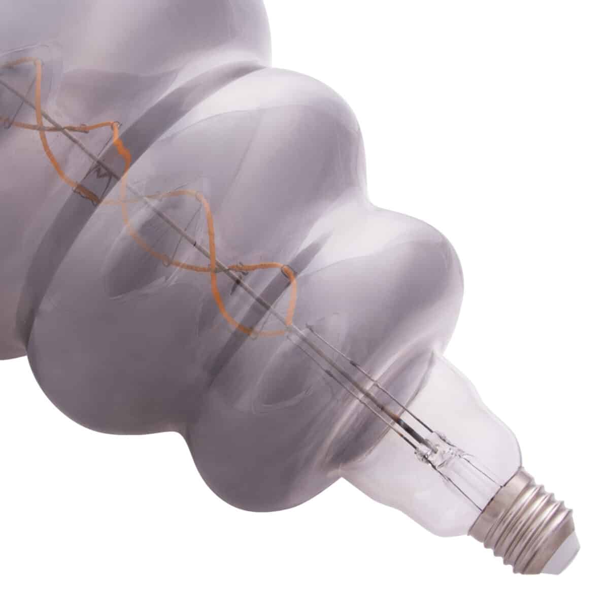 ΛΑΜΠΤΗΡΑΣ LED FILAMENT 8W E27 3000K SMOKE COLOR DIMMABLE HM4056.03 - Image 3