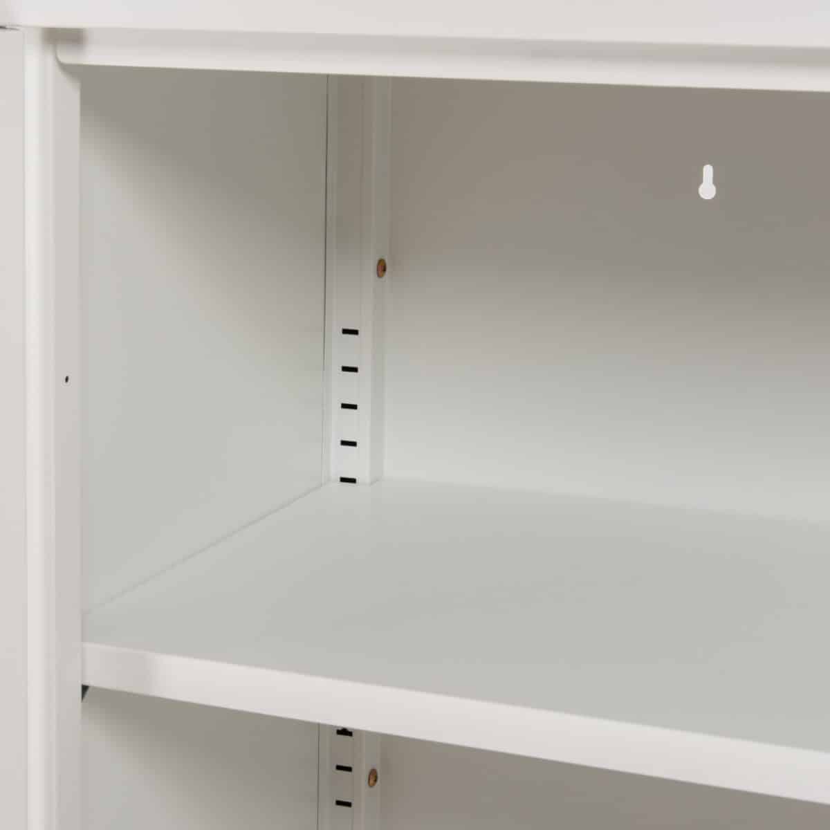 ΜΕΤΑΛΛΙΚΟ ΝΤΟΥΛΑΠΙ ΒΙΤΡΙΝΑ CARIL HM9571.02 ΛΕΥΚΟ 80x37-40x102Yεκ. - Image 10