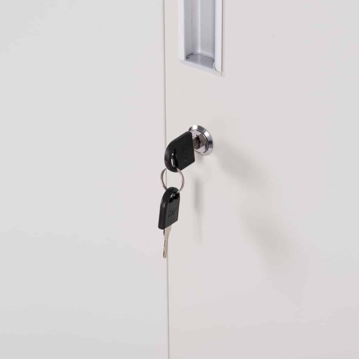 ΜΕΤΑΛΛΙΚΟΣ ΤΡΙΠΛΟΣ ΦΟΡΙΑΜΟΣ ΜΕ ΚΛΕΙΔΑΡΙΕΣ ALTONA HM5634.11 ΓΚΡΙ 90x45x185Υεκ. - Image 8