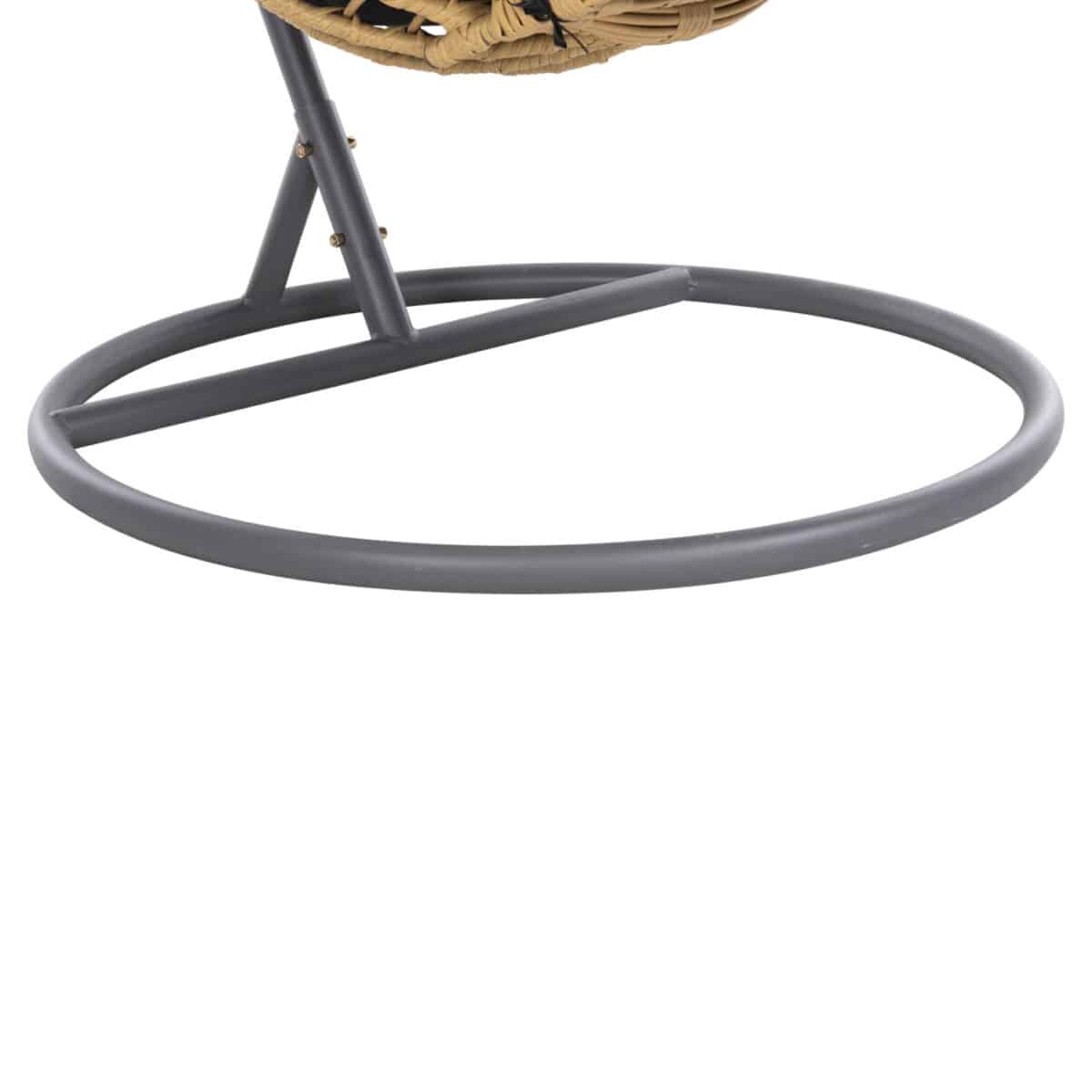 ΜΟΝΗ ΚΡΕΜΑΣΤΗ ΦΩΛΙΑ ME ΥΠΟΠΟΔΙΟ GRACIE HM5755.02 ΜΠΕΖ ΣΥΝΘ.RATTAN-ΓΚΡΙ ΜΕΤΑΛ.ΣΚΕΛΕΤΟΣ Φ104x200Υεκ - Image 9