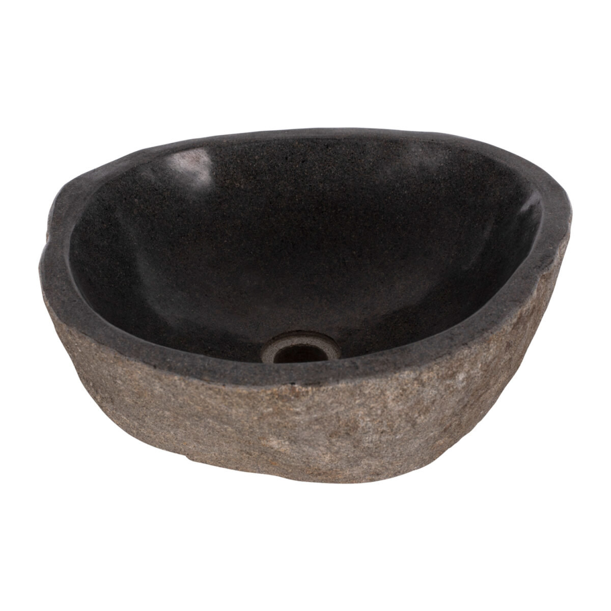 ΝΙΠΤΗΡΑΣ STONE SINK ΛΑΞΕΥΜΕΝΗ ΠΕΤΡΑ ΓΚΡΙ ΧΡΩΜΑ 40x40x20Yεκ.HM7807 - Image 5