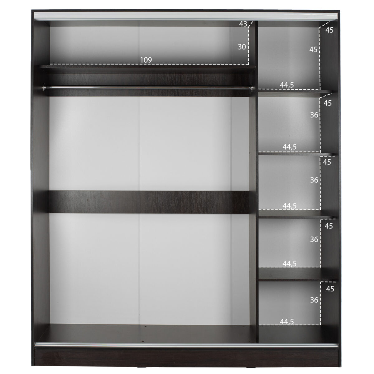 ΝΤΟΥΛΑΠΑ ΔΙΦΥΛΛΗ ADLER ΣΥΡΟΜΕΝΗ ΜΕ ΚΑΘΡΕΠΤΗ ΒΕΓΓΕ HM2434.02 160x60x210 εκ. - Image 3