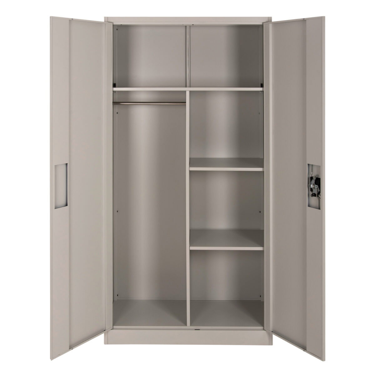 ΝΤΟΥΛΑΠΑ ΜΕΤΑΛΛΙΚΗ CLOD HM5961.11 2ΦΥΛΛΗ ΜΕ ΧΩΡΙΣΜΑ ΑΝΟΙΧΤΟ ΓΚΡΙ 90Χ40Χ180Yεκ. - Image 5