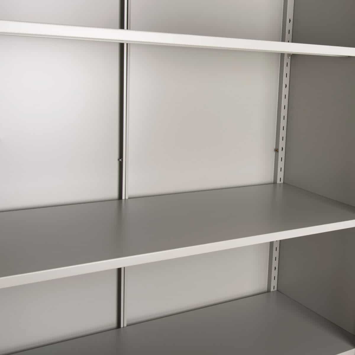 ΝΤΟΥΛΑΠΑ ΜΕΤΑΛΛΙΚΗ DURON HM11979 ΔΙΦΥΛΛΗ ΜΕ 5 ΑΠΟΘ.ΧΩΡΟΥΣ & ΠΟΔΙΑ- ΓΚΡΙ 90Χ40Χ190Yεκ. - Image 6