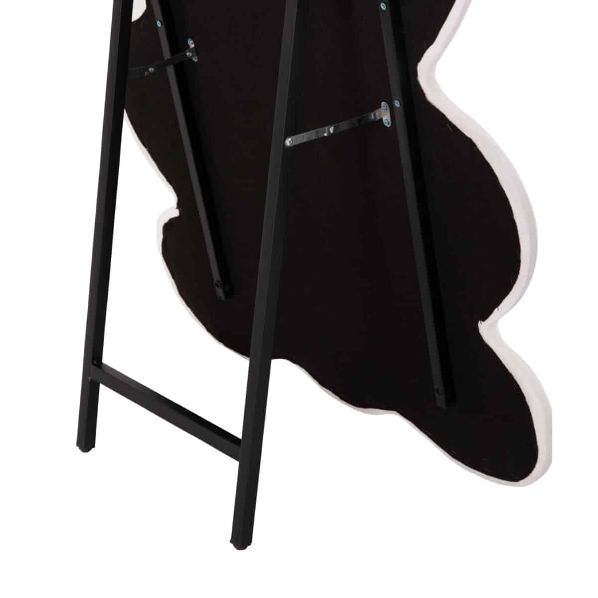 ΠΑΙΔΙΚΟΣ ΚΑΘΡΕΦΤΗΣ ΔΑΠΕΔΟΥ BUNNY HM4489.01 MDF ΡΟΖ & ΛΕΥΚΟ-ΜΑΥΡΟ STAND 80x162Υεκ. - Image 8