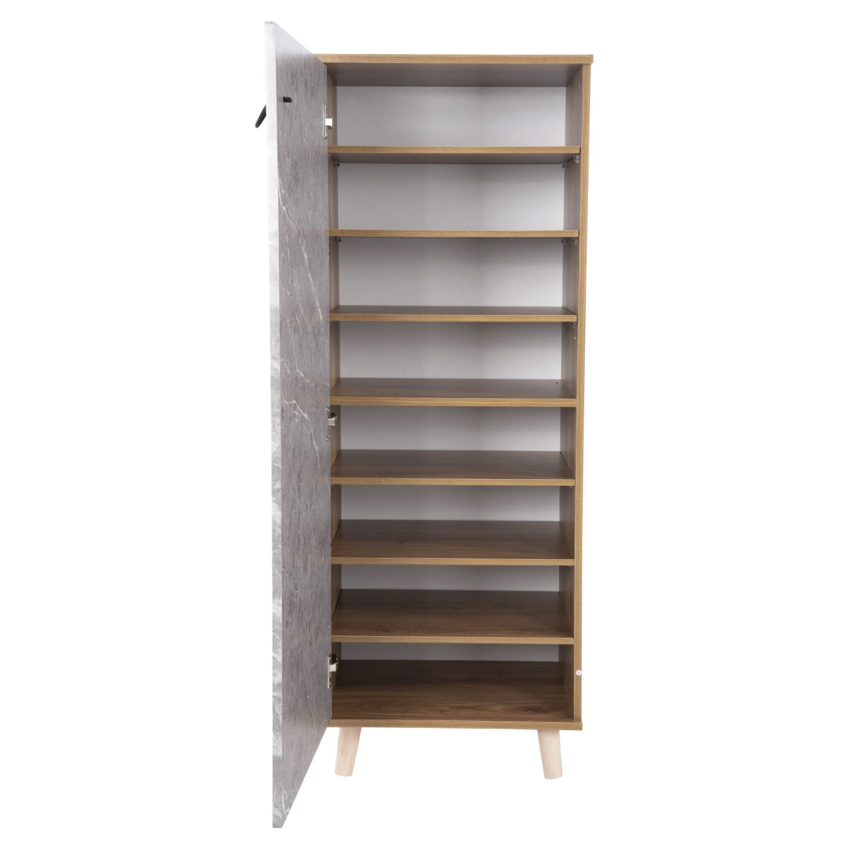 ΠΑΠΟΥΤΣΟΘΗΚΗ-ΝΤΟΥΛΑΠΙ ALVARO HM8954.12 ΜΕΛΑΜΙΝΗ SONAMA-STONE TEXTURE 50Χ38Χ135Yεκ. - Image 5