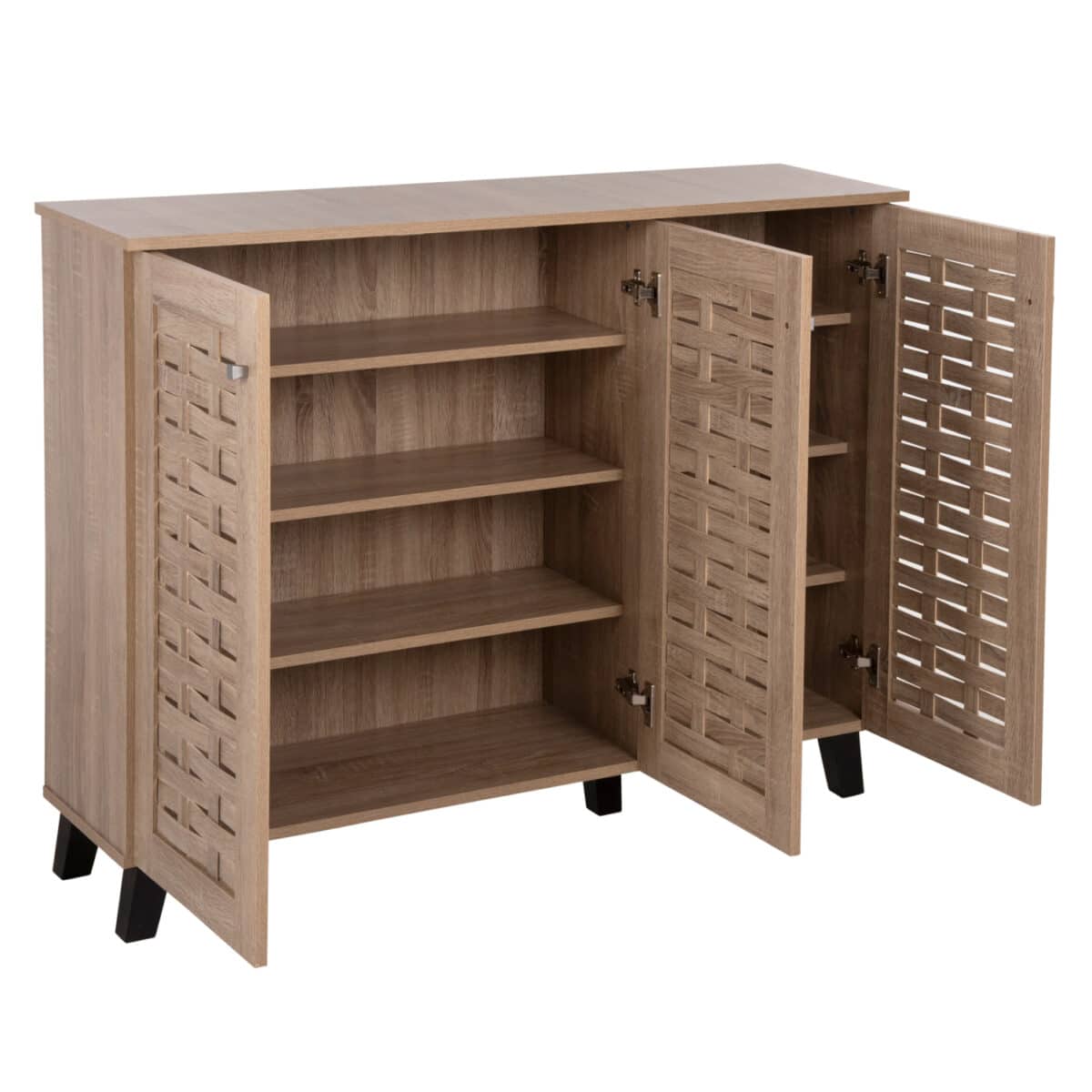 ΠΑΠΟΥΤΣΟΘΗΚΗ-ΝΤΟΥΛΑΠΙ PRODY HM9610.02 ΜΕΛΑΜΙΝΗ ΣΟΝΑΜΑ 3ΠΟΡΤΕΣ 115x34x89Υεκ. - Image 4