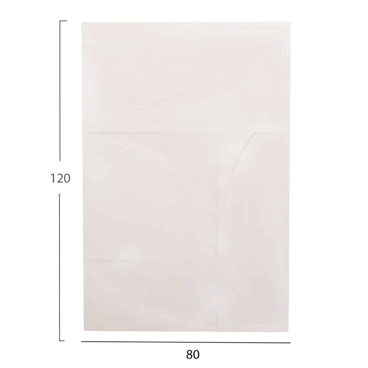 ΠΙΝΑΚΑΣ ΣΕΙΡΑ SANTORINI HM4506 MDF ΣΕ ΥΠΟΛΕΥΚΟ ΧΡΩΜΑ 80x4(πάχος)x120Υεκ. - Image 2