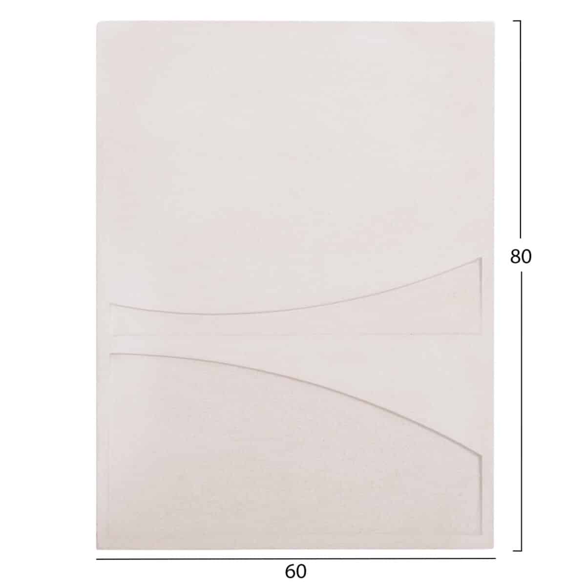 ΠΙΝΑΚΑΣ ΟΡΘΟΓΩΝΙΟΣ ΣΕΙΡΑ SANTORINI HM4510 MDF ΣΕ ΥΠΟΛΕΥΚΟ ΧΡΩΜΑ 60x4(πάχος)x80Υεκ. - Image 2