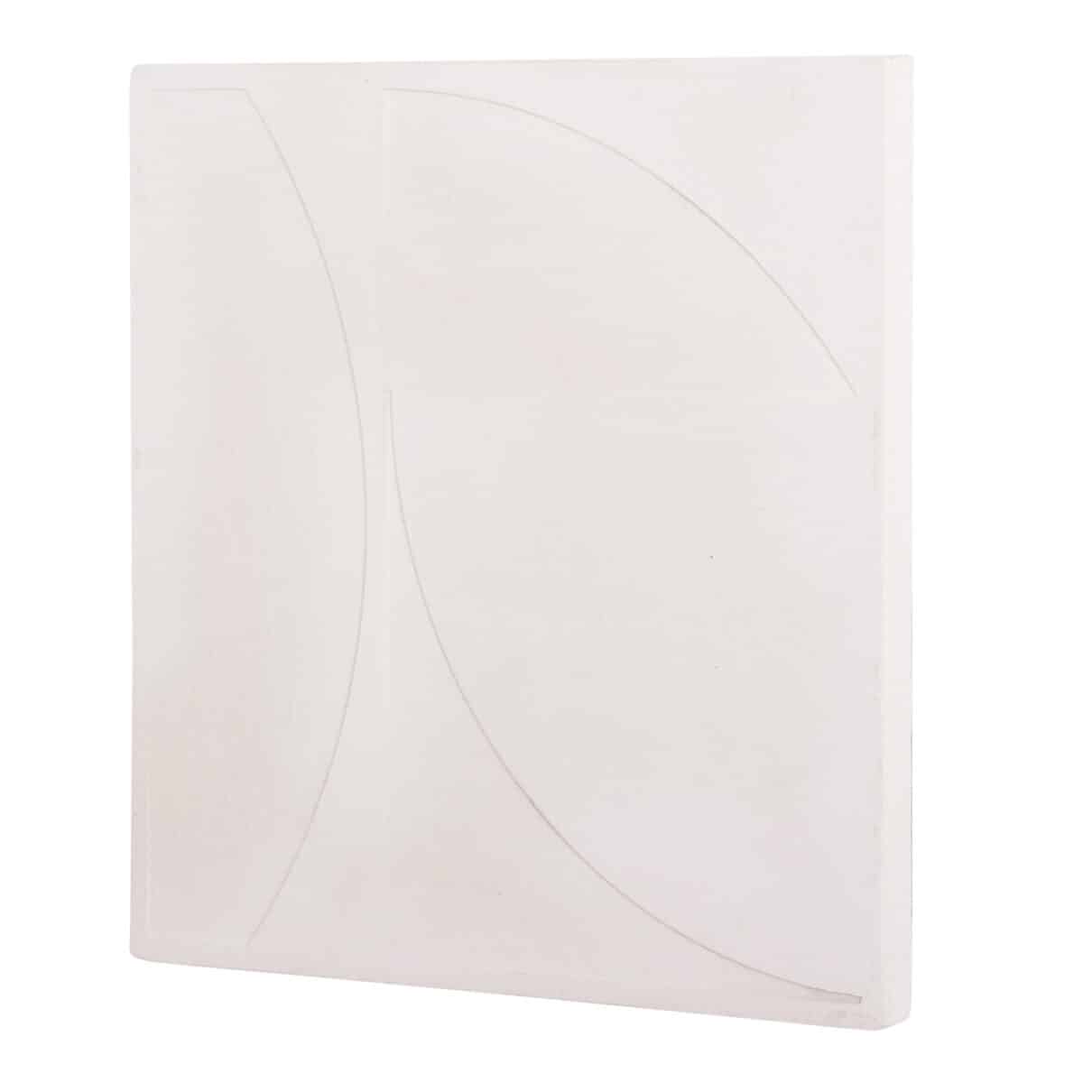 ΠΙΝΑΚΑΣ ΤΕΤΡΑΓΩΝΟΣ ΣΕΙΡΑ SANTORINI HM4508 MDF ΣΕ ΥΠΟΛΕΥΚΟ ΧΡΩΜΑ 80x4(πάχος)x80Υεκ. - Image 3