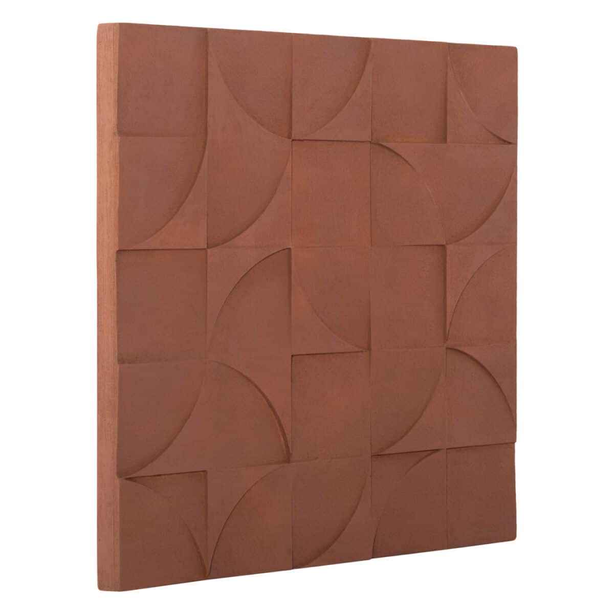 ΠΙΝΑΚΑΣ ΤΕΤΡΑΓΩΝΟΣ ΣΕΙΡΑ SANTORINI HM4524 MDF ΣΕ ΚΑΦΕ ΧΡΩΜΑ 80x5(πάχος)x80Υεκ. - Image 3