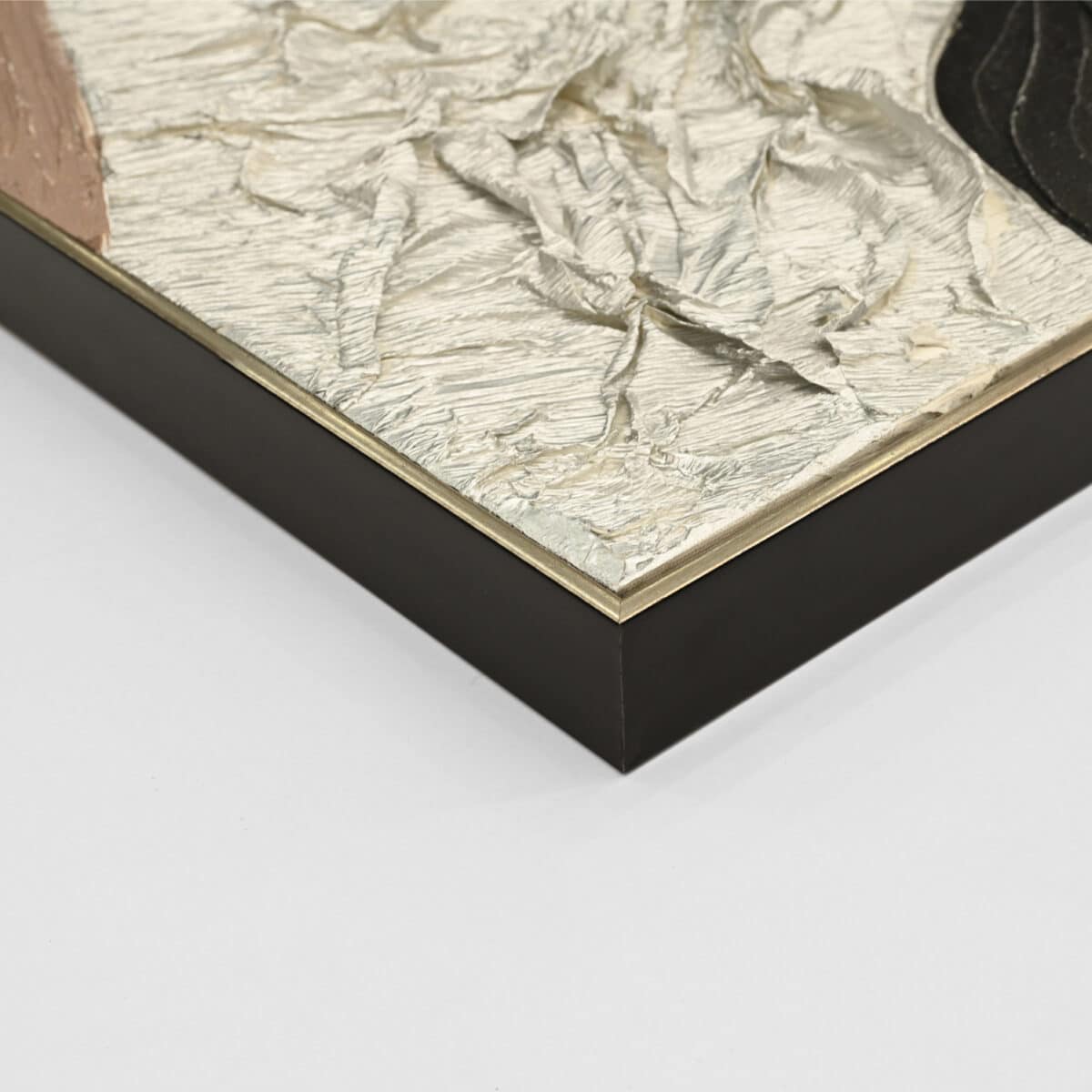 ΠΙΝΑΚΑΣ ΤΟΙΧΟΥ ABSTRACT (ΤΕΤΡΑΓΩΝΟΣ) HM4553.01 ΜΕ ΚΟΡΝΙΖΑ ΜΠΕΖ-ΚΑΜΒΑΣ 82x4.5x82Υεκ - Image 4