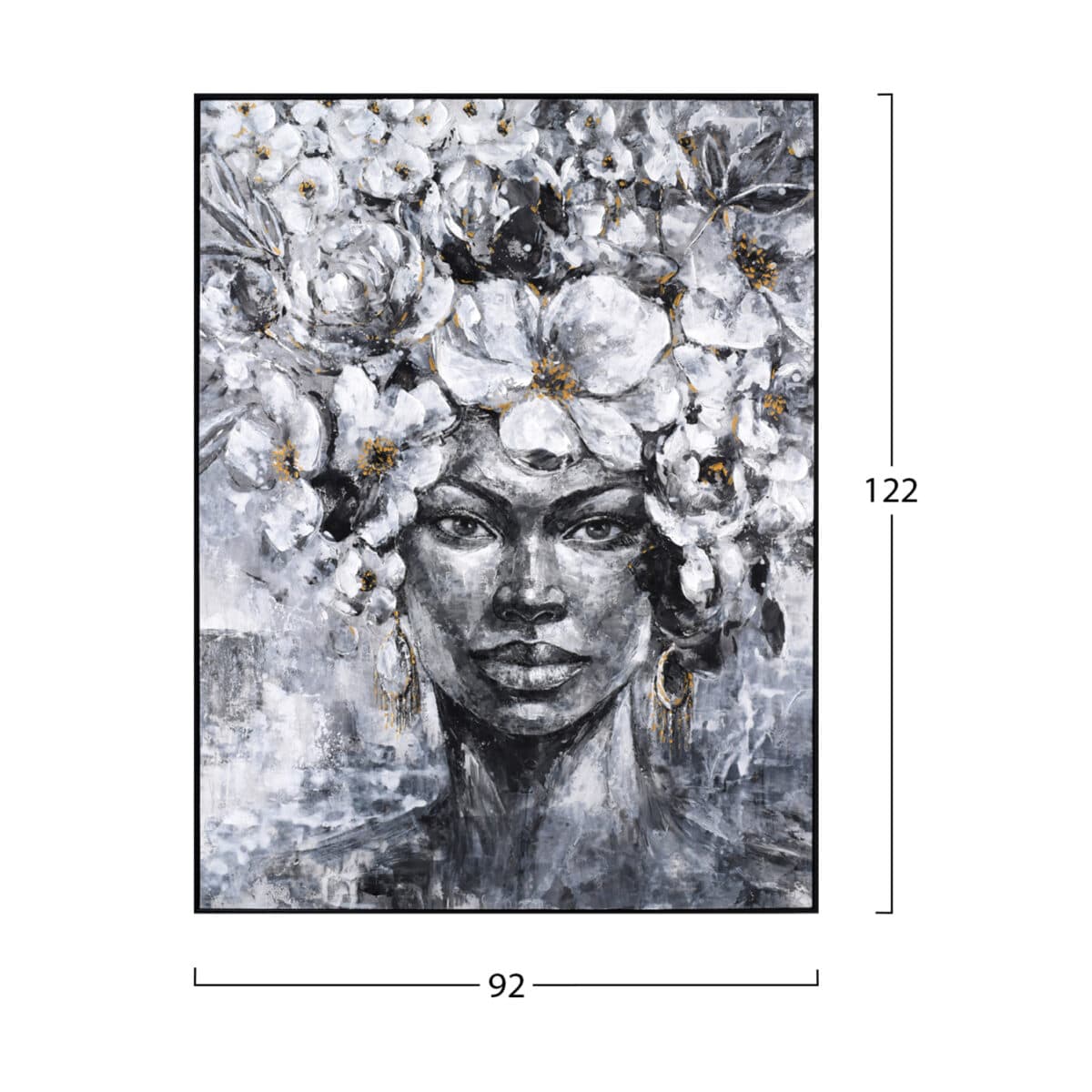 ΠΙΝΑΚΑΣ TOIXOY MARIP HM4545 ΚΟΡΝΙΖΑ ΜΑΥΡΗ-ΚΑΜΒΑΣ ΕΚΤΥΠΩΣΗ 92x4,5x122Υεκ - Image 2