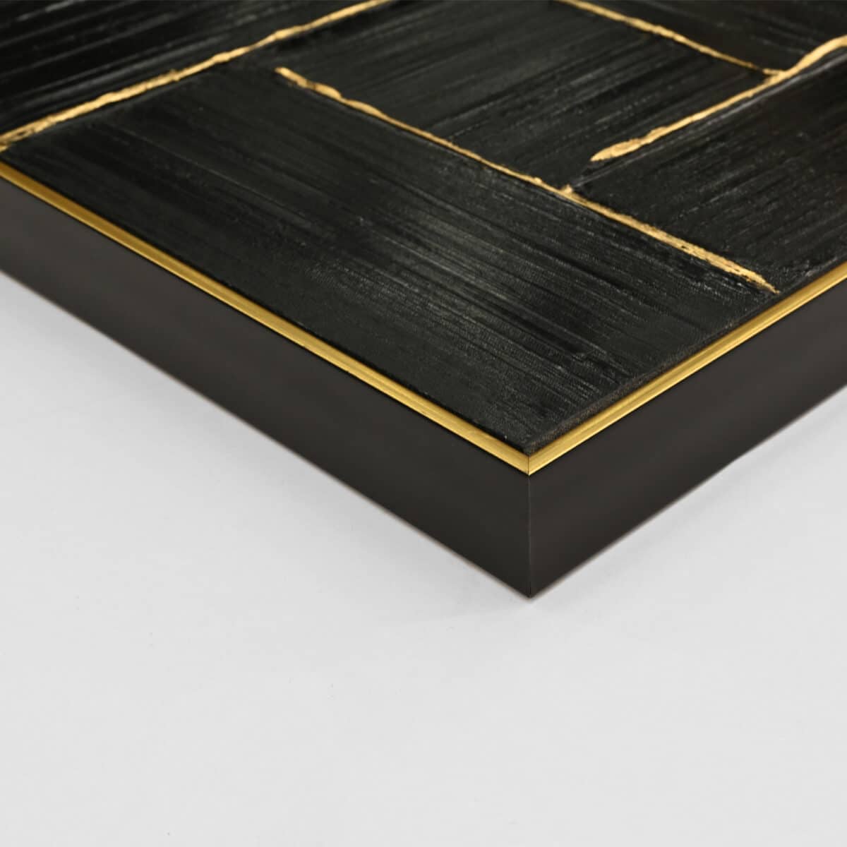 ΠΙΝΑΚΑΣ TOIXOY STELLON HM4550 ΚΟΡΝΙΖΑ ΜΠΕΖ-ΚΑΜΒΑΣ ΜΑΥΡΟΣ-ΧΕΙΡΟΠΟΙΗΤΟΣ 62x4,5x82Υεκ. - Image 4