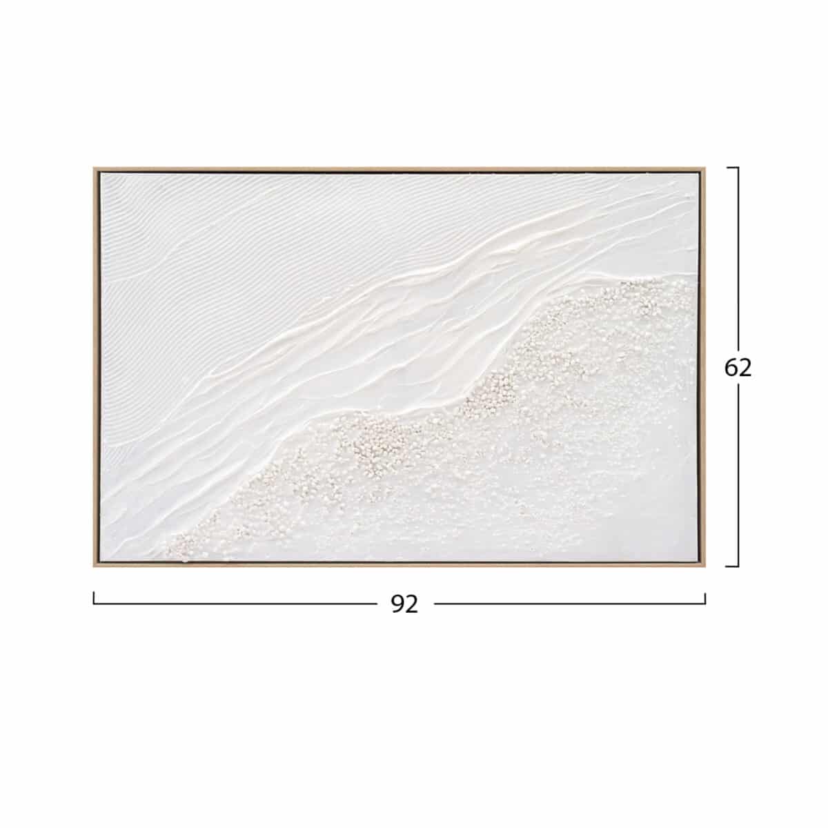 ΠΙΝΑΚΑΣ TOIXOY SEDIMENT HM4555 ΜΕ ΚΟΡΝΙΖΑ ΜΠΕΖ-ΚΑΜΒΑΣ ΣΕ ΛΕΥΚΕΣ ΑΠΟΧΡΩΣΕΙΣ 92x4,5x62Υεκ. - Image 2