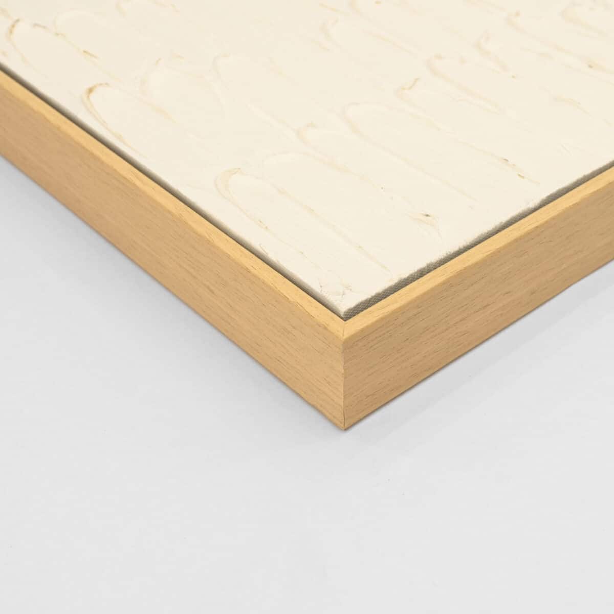 ΠΙΝΑΚΑΣ TOIXOY SHON HM4558 ΜΕ ΚΟΡΝΙΖΑ ΜΠΕΖ-ΚΑΜΒΑΣ ΣΕ ΛΕΥΚΟ-ΜΠΕΖ 62x4,5x92Υεκ. - Image 4