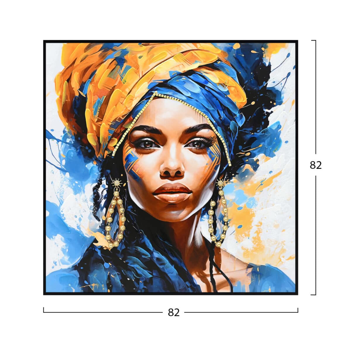 ΠΙΝΑΚΑΣ TOIXOY ONNANOKO HM4565 ΜΕ ΚΟΡΝΙΖΑ ΜΑΥΡΗ-ΚΑΜΒΑΣ ΕΚΤΥΠΩΣΗ ΓΥΝΑΙΚΕΙΑ ΦΙΓΟΥΡΑ 82x4,5x82Υεκ. - Image 2