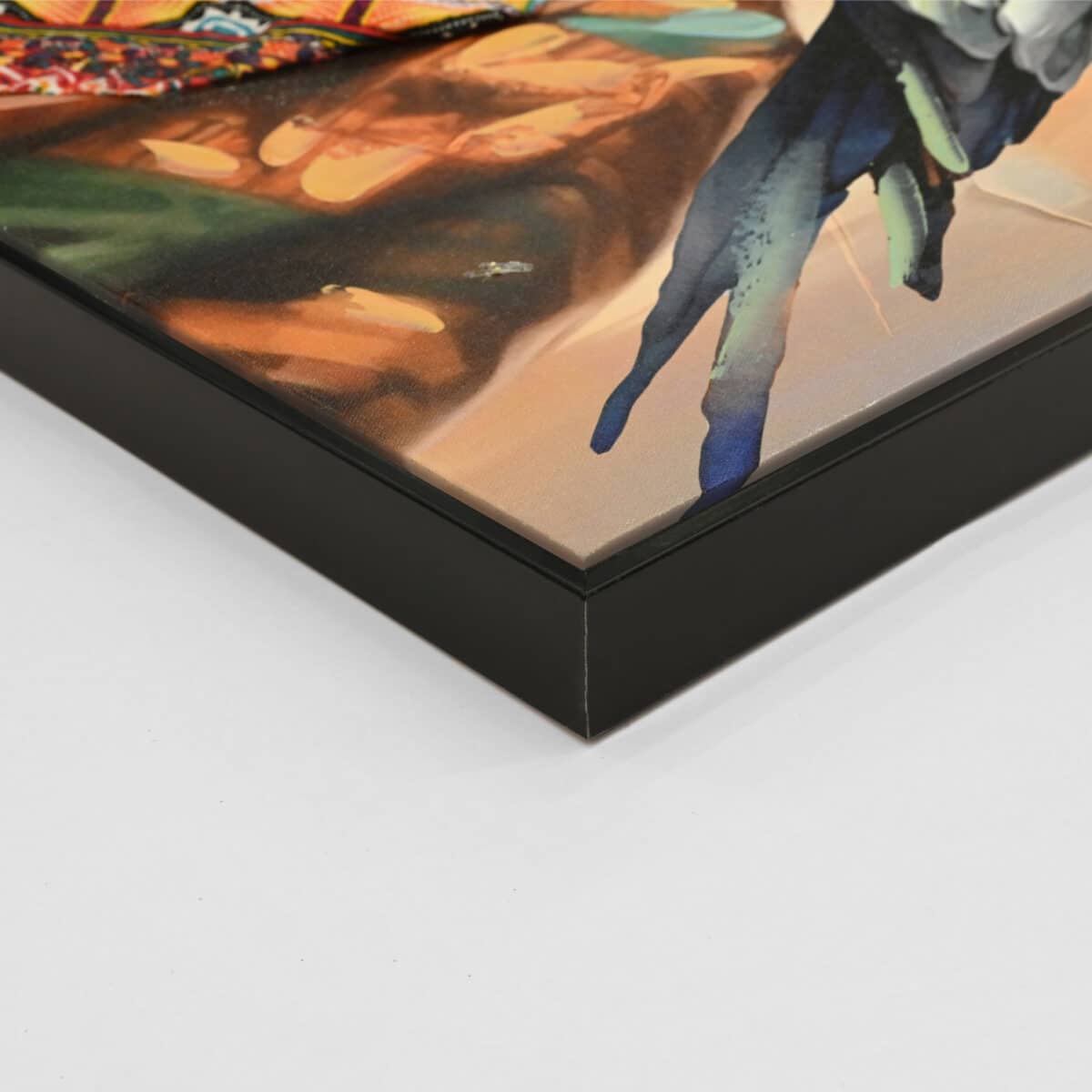 ΠΙΝΑΚΑΣ TOIXOY ΤΕΤΡΑΓΩΝΟΣ ONNANOKO HM4566 ΜΕ ΚΟΡΝΙΖΑ ΜΑΥΡΗ-ΚΑΜΒΑΣ ΕΚΤΥΠΩΣΗ 82x4,5x82Υεκ. - Image 4