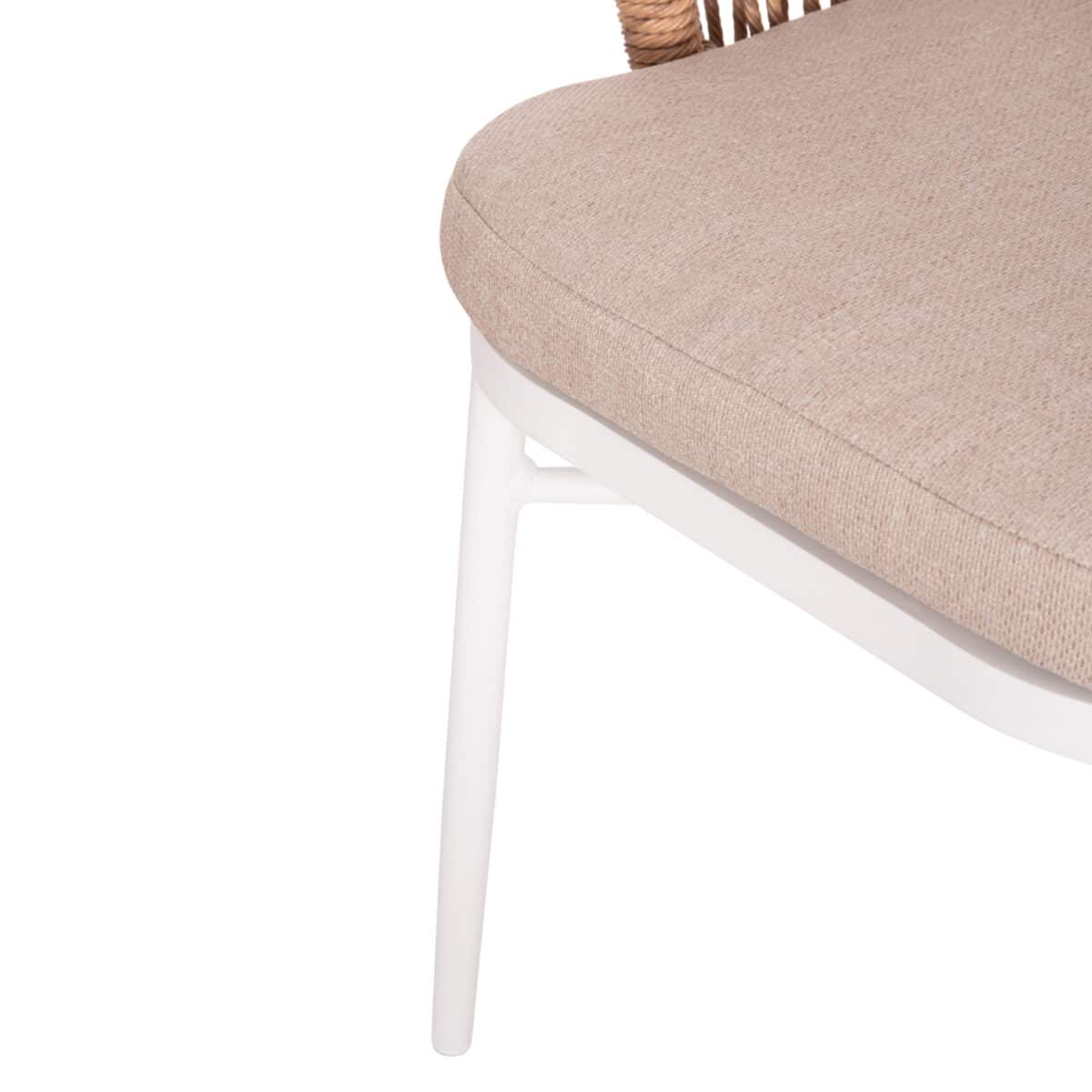 ΠΟΛΥΘΡΟΝΑ ΑΛΟΥΜΙΝΙΟΥ ORIN HM6265.02 ΛΕΥΚΗ-P.E.RATTAN ΦΥΣΙΚΟ-ΜΠΕΖ ΜΑΞΙΛΑΡΙΑ 58x61x75Υ - Image 10