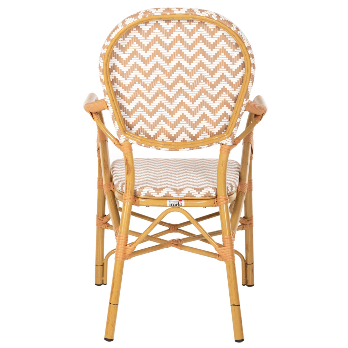 ΠΟΛΥΘΡΟΝΑ ΑΛΟΥΜΙΝΙΟΥ BAMBOO LOOK ΦΥΣΙΚΟ - ΛΕΥΚΟ HM5928.03 55x58x95 εκ. - Image 6