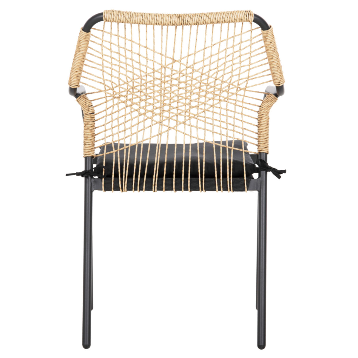 ΠΟΛΥΘΡΟΝΑ ΑΛΟΥΜΙΝΙΟΥ TROTTER HM5865.11 ΣΚΟΥΡΟΣ ΓΚΡΙ ΣΚΕΛΕΤΟΣ ΜΕ WICKER ΜΠΕΖ & ΜΑΥΡΟ ΜΑΞΙΛΑΡΙ - Image 6