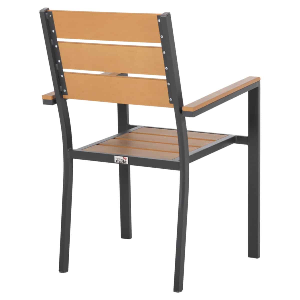 ΠΟΛΥΘΡΟΝΑ ΑΛΟΥΜΙΝΙΟΥ SAGA HM5981.03 ΑΝΘΡΑΚΙ-POLYWOOD ΣΕ ΦΥΣΙΚΟ 55x55x86Υεκ. - Image 5