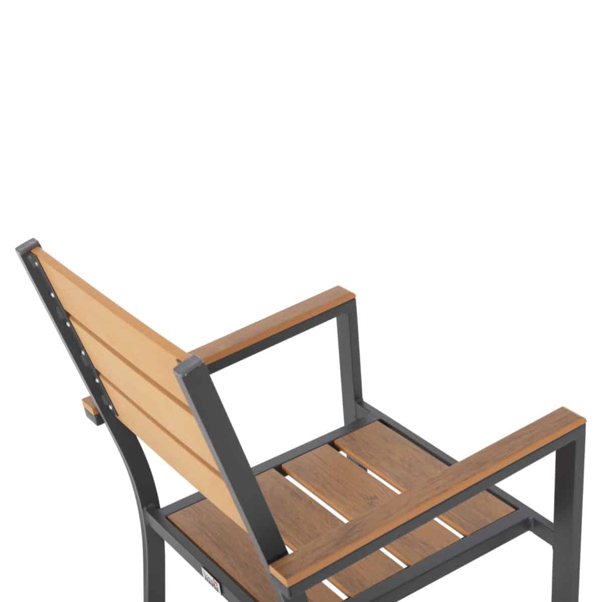 ΠΟΛΥΘΡΟΝΑ ΑΛΟΥΜΙΝΙΟΥ SAGA HM5981.03 ΑΝΘΡΑΚΙ-POLYWOOD ΣΕ ΦΥΣΙΚΟ 55x55x86Υεκ. - Image 8