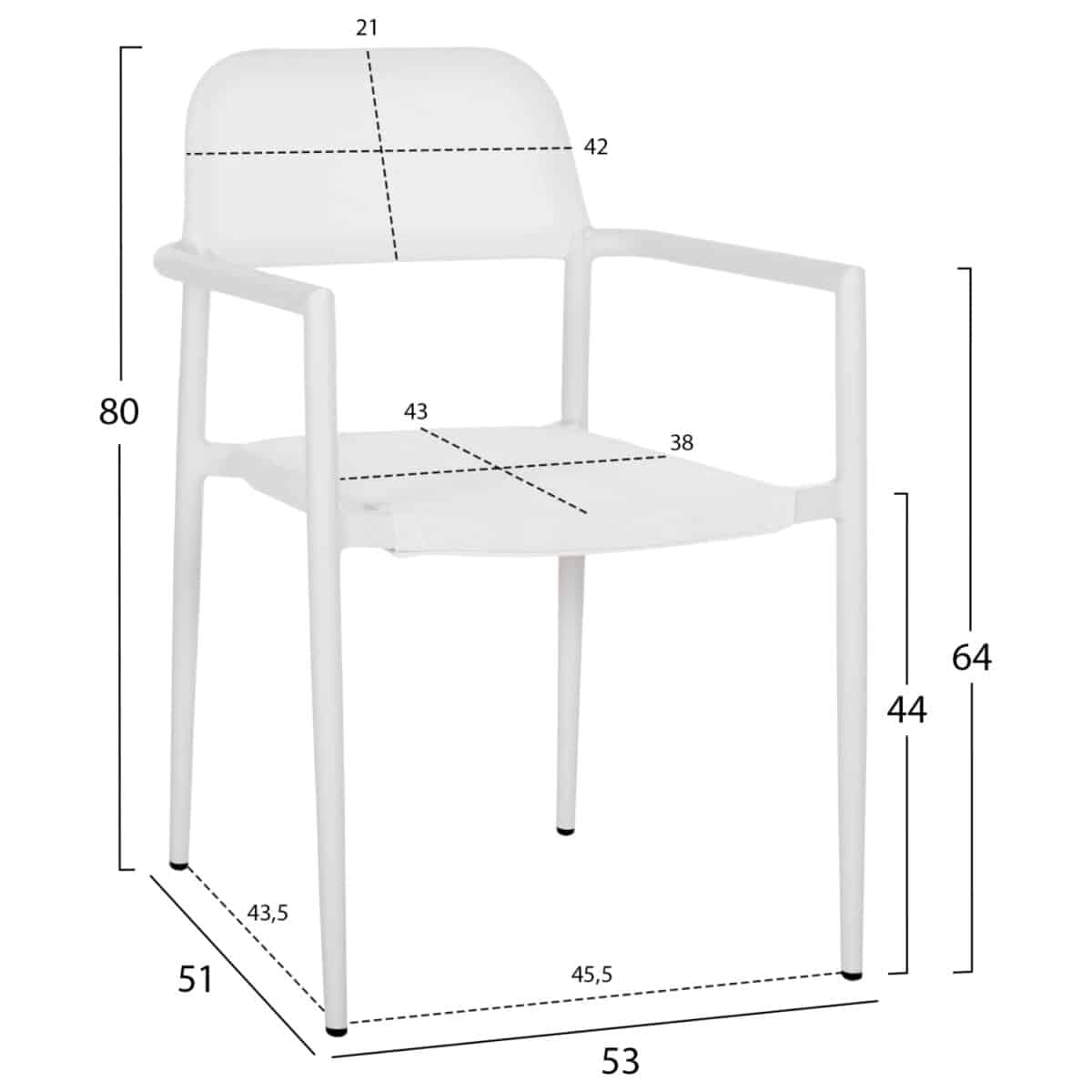 ΠΟΛΥΘΡΟΝΑ ΑΛΟΥΜΙΝΙΟΥ RONNY HM5998.02 ΛΕΥΚΟΣ ΣΚΕΛΕΤΟΣ & ΛΕΥΚΟ TEXTILENE 53x51x80Υεκ. - Image 2