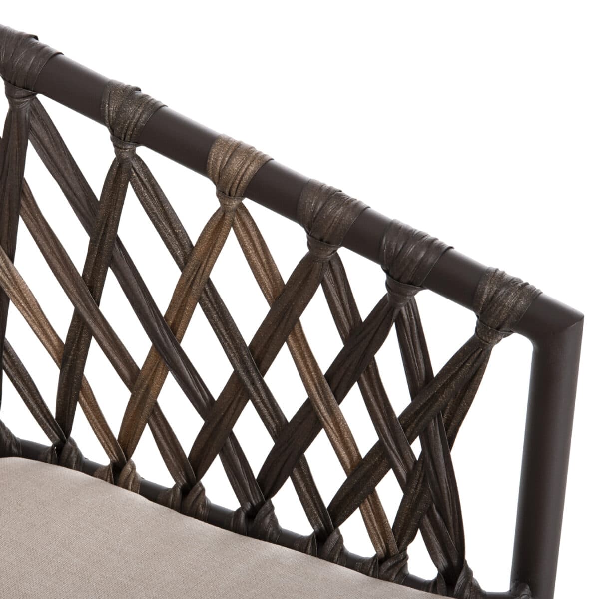 ΠΟΛΥΘΡΟΝΑ ΑΛΟΥΜΙΝΙΟΥ BOLLY HM6080 ΚΑΦΕ-ΣΥΝΘ.RATTAN ΚΑΦΕ-ΜΠΕΖ ΜΑΞΙΛΑΡΙΑ 58,5x67x86Υεκ - Image 8