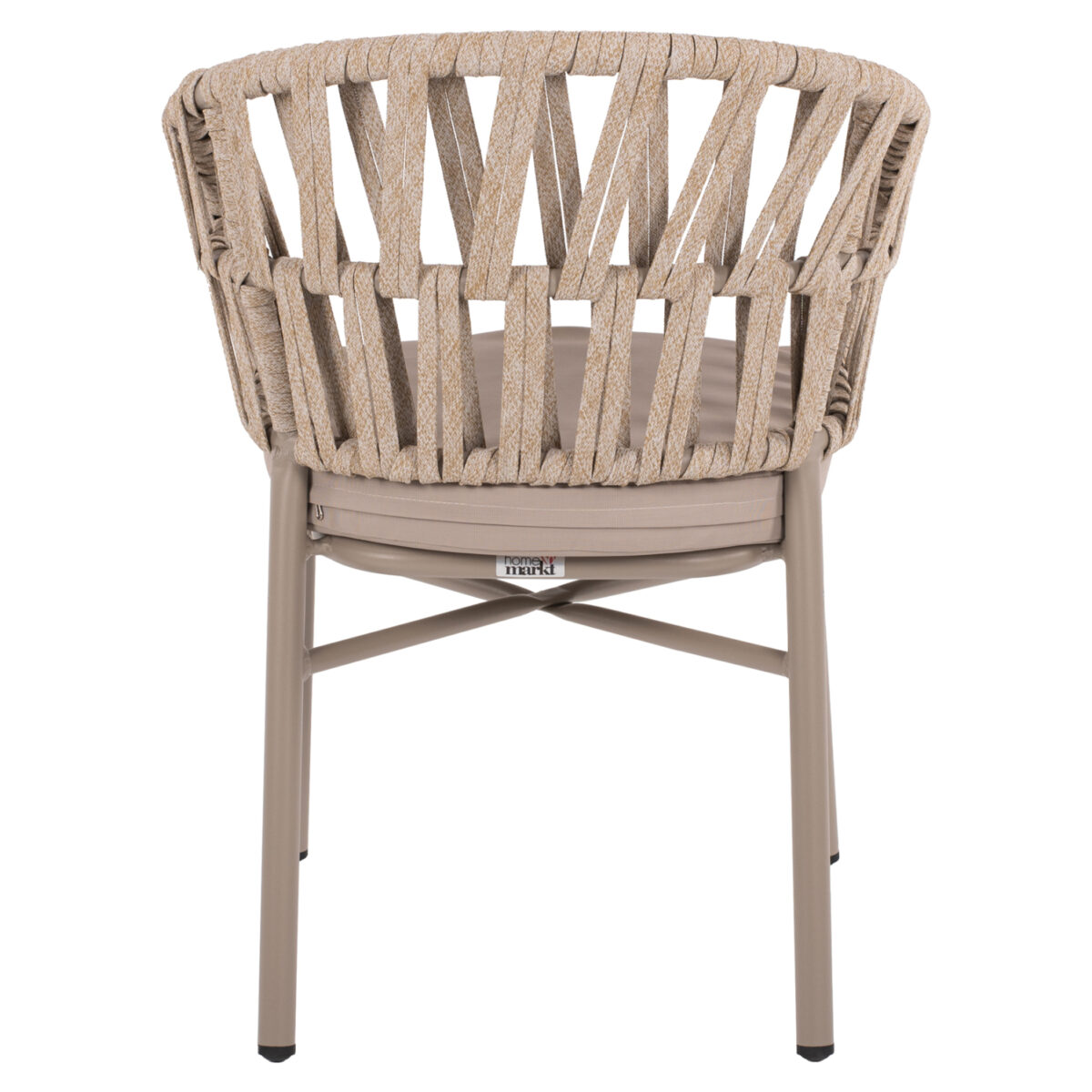 ΠΟΛΥΘΡΟΝΑ ΑΛΟΥΜΙΝΙΟΥ ΜΕ ΣΧΟΙΝΙ ΜΠΕΖ MOKA ΣΚΕΛΕΤΟ 57x56x78Υεκ.HM5857.03 - Image 6