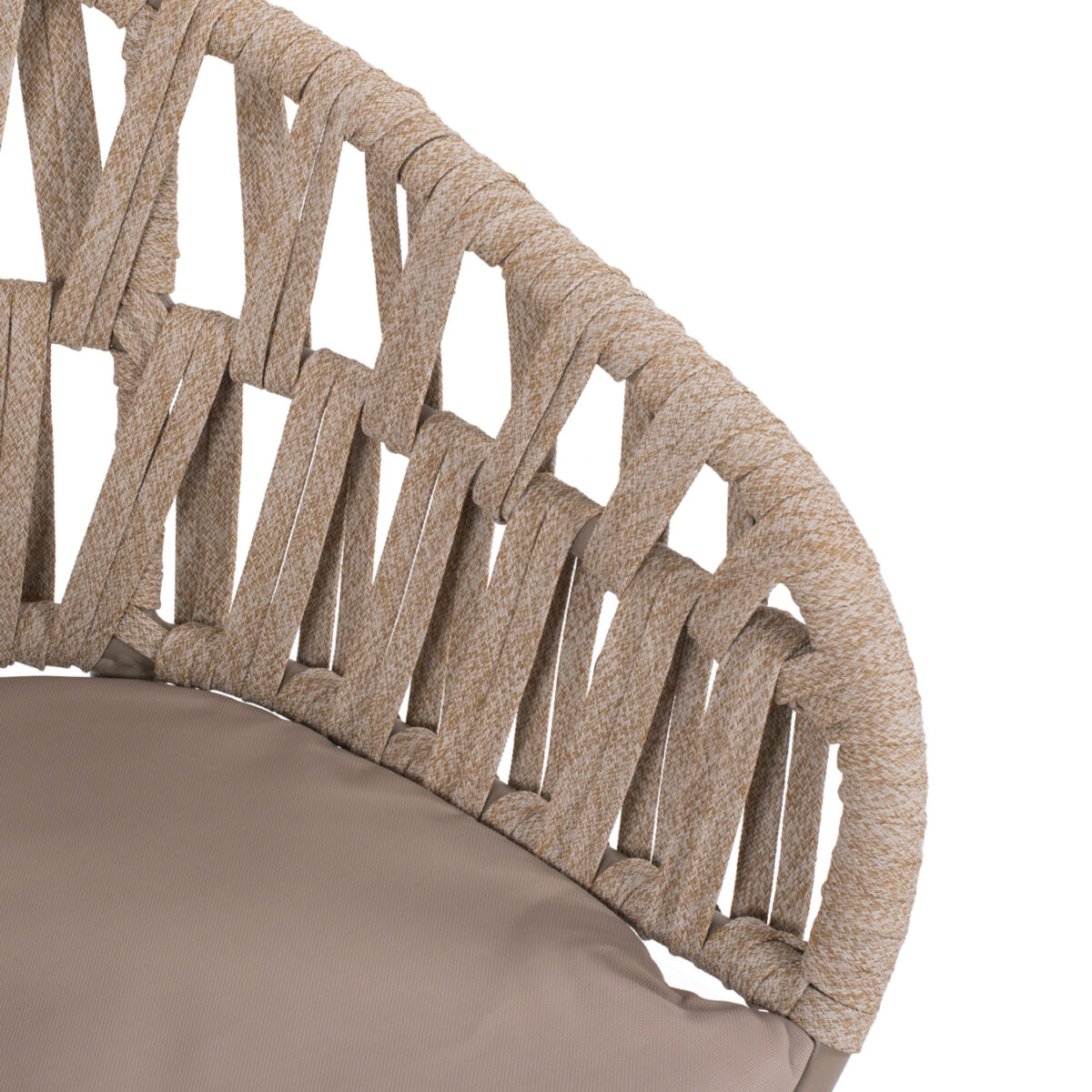 ΠΟΛΥΘΡΟΝΑ ΑΛΟΥΜΙΝΙΟΥ ΜΕ ΣΧΟΙΝΙ ΜΠΕΖ MOKA ΣΚΕΛΕΤΟ 57x56x78Υεκ.HM5857.03 - Image 8