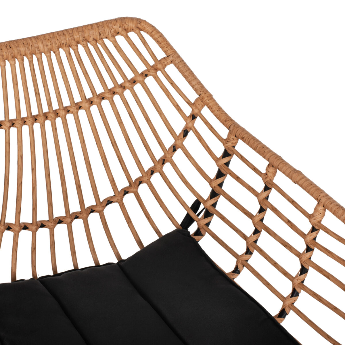 ΠΟΛΥΘΡΟΝΑ ΕΠΑΓΓΕΛΜΑΤΙΚΗ ΜΑΥΡΟ ΜΕΤΑΛΛΟ RATTAN ΜΠΕΖ & ΜΑΞΙΛΑΡΙ HM5864.01 58,5x60,5x80 εκ. - Image 9