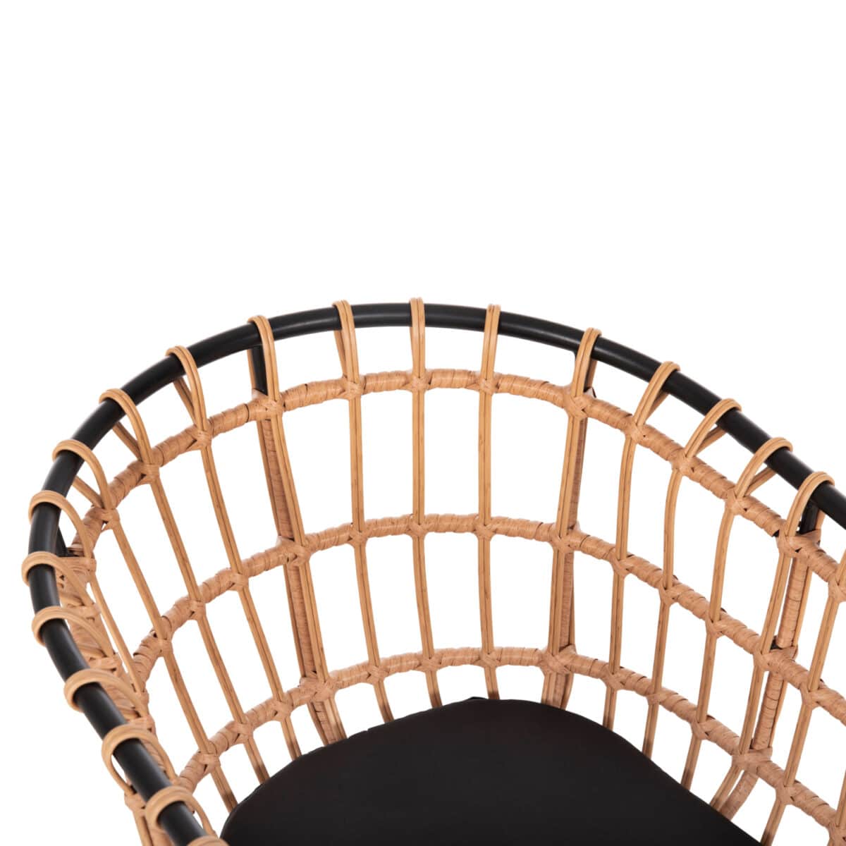 ΠΟΛΥΘΡΟΝΑ ΕΞ.ΧΩΡΟΥ ALLEGRA HM5456.11 ΜΕΤΑΛΛΟ&ΜΑΞΙΛΑΡΙ ΜΑΥΡΟ-WICKER ΜΠΕΖ 58x61x81Y - Image 7