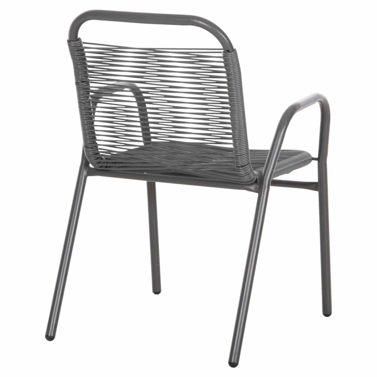 ΠΟΛΥΘΡΟΝΑ ΕΞ.ΧΩΡΟΥ AVRIL HM5968.01 ΜΕΤΑΛΛΟ ΚΑΙ ΣΥΝΘ.RATTAN ΣΕ ΓΚΡΙ 54,5x56x78Υεκ. - Image 5