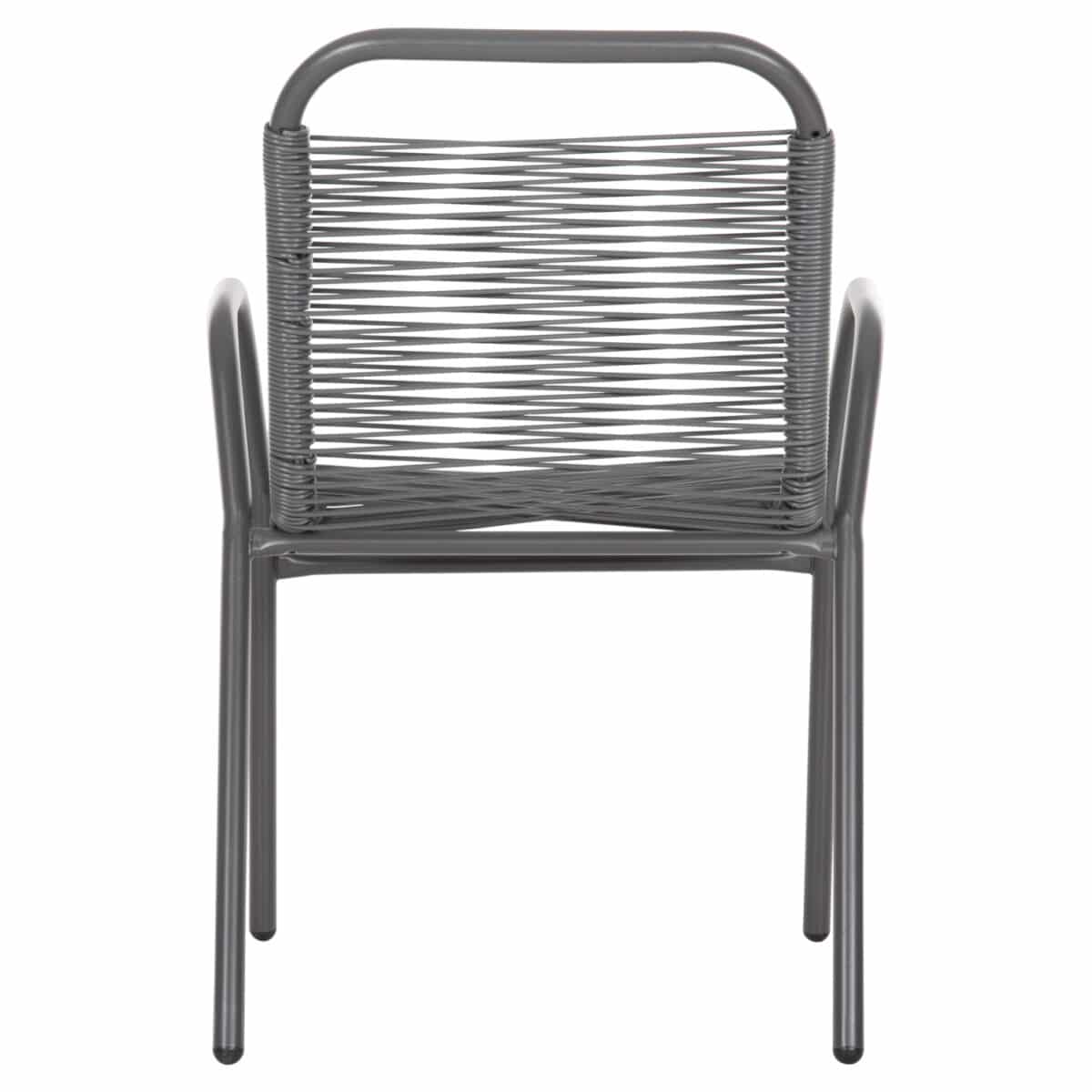 ΠΟΛΥΘΡΟΝΑ ΕΞ.ΧΩΡΟΥ AVRIL HM5968.01 ΜΕΤΑΛΛΟ ΚΑΙ ΣΥΝΘ.RATTAN ΣΕ ΓΚΡΙ 54,5x56x78Υεκ. - Image 6