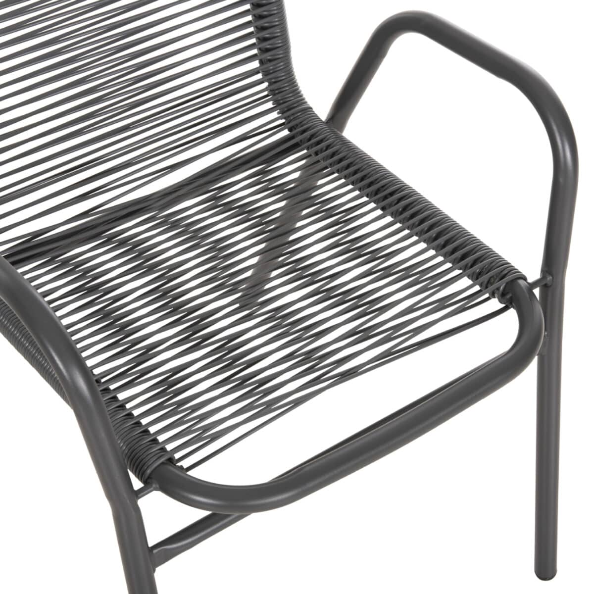 ΠΟΛΥΘΡΟΝΑ ΕΞ.ΧΩΡΟΥ AVRIL HM5968.01 ΜΕΤΑΛΛΟ ΚΑΙ ΣΥΝΘ.RATTAN ΣΕ ΓΚΡΙ 54,5x56x78Υεκ. - Image 8