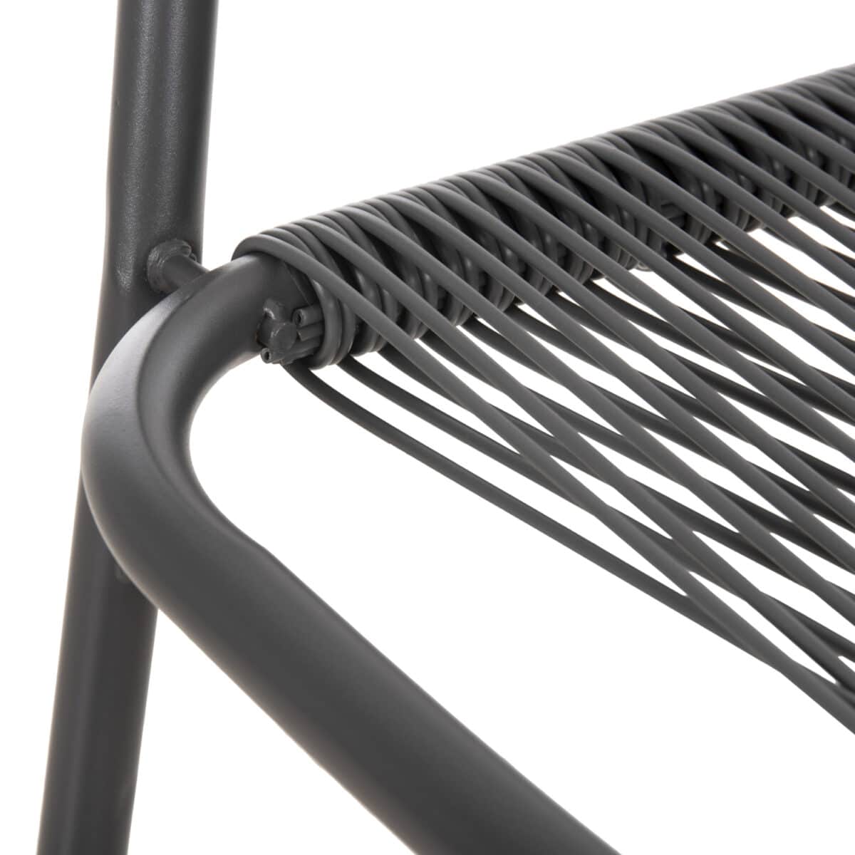 ΠΟΛΥΘΡΟΝΑ ΕΞ.ΧΩΡΟΥ AVRIL HM5968.01 ΜΕΤΑΛΛΟ ΚΑΙ ΣΥΝΘ.RATTAN ΣΕ ΓΚΡΙ 54,5x56x78Υεκ. - Image 9