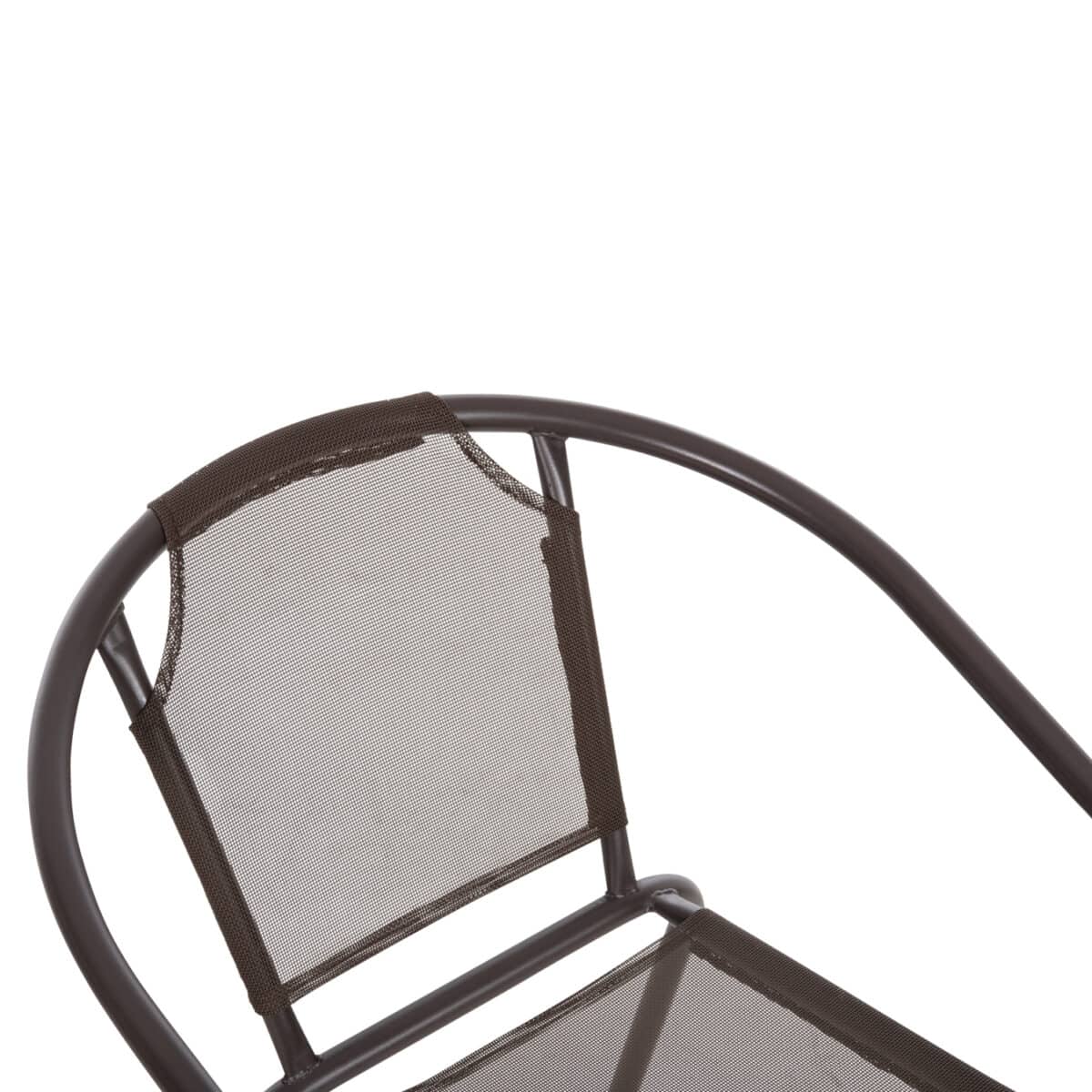 ΠΟΛΥΘΡΟΝΑ ΕΞ.ΧΩΡΟΥ LEDAN HM5977.02 ΜΕΤΑΛΛO & TEXTILENE ΚΑΦΕ 55x58x72Υεκ. - Image 7