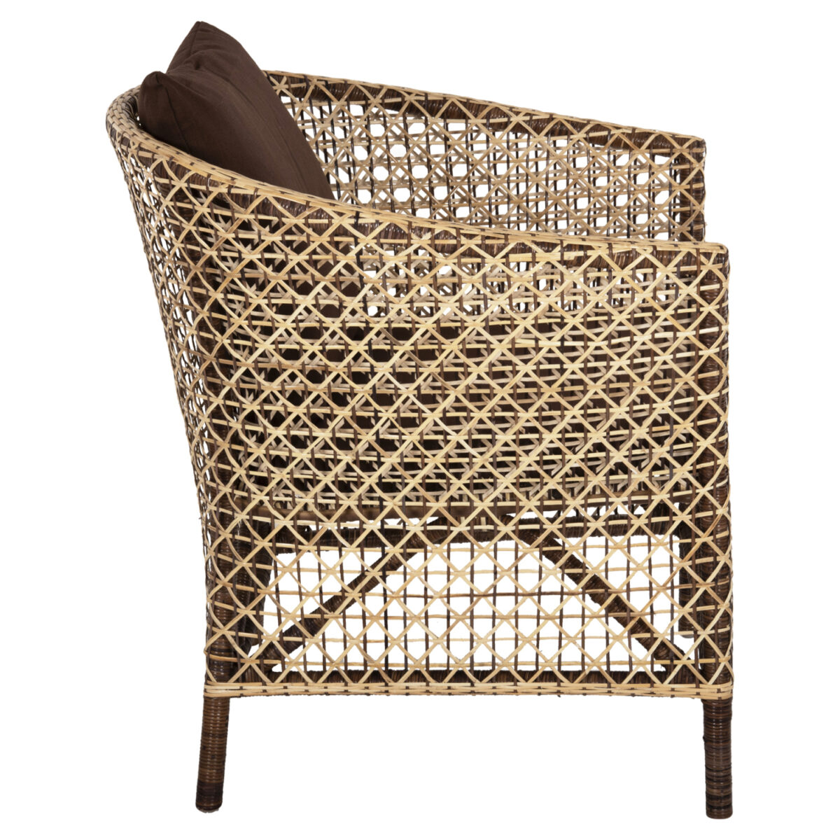 ΠΟΛΥΘΡΟΝΑ ΕΞΩΤ.ΧΩΡΟΥ HM6111 SILMAR-RATTAN ΚΑΦΕ ΚΑΙ ΦΥΣΙΚΟ-ΜΑΞΙΛΑΡΙΑ ΚΑΦΕ 82x76x85Υεκ - Image 4