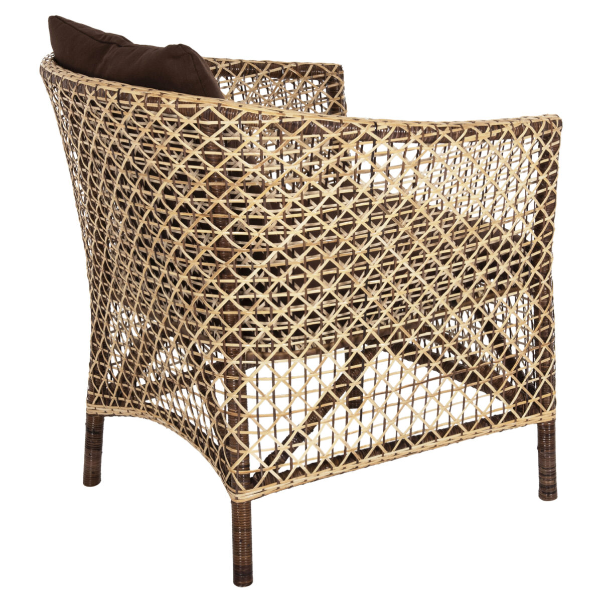 ΠΟΛΥΘΡΟΝΑ ΕΞΩΤ.ΧΩΡΟΥ HM6111 SILMAR-RATTAN ΚΑΦΕ ΚΑΙ ΦΥΣΙΚΟ-ΜΑΞΙΛΑΡΙΑ ΚΑΦΕ 82x76x85Υεκ - Image 5