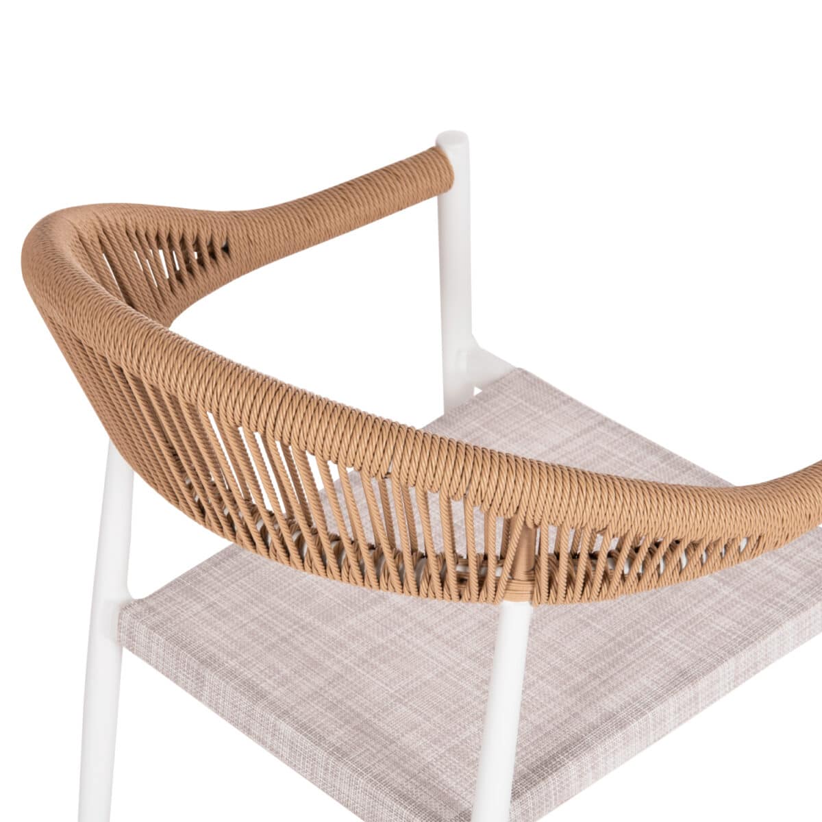 ΠΟΛΥΘΡΟΝΑ BERG HM6284.01 ΑΛΟΥΜΙΝΙΟ & TEXTILENE ΛΕΥΚΟ--P.E.TWISTED RATTAN 55x56x79Υεκ - Image 7