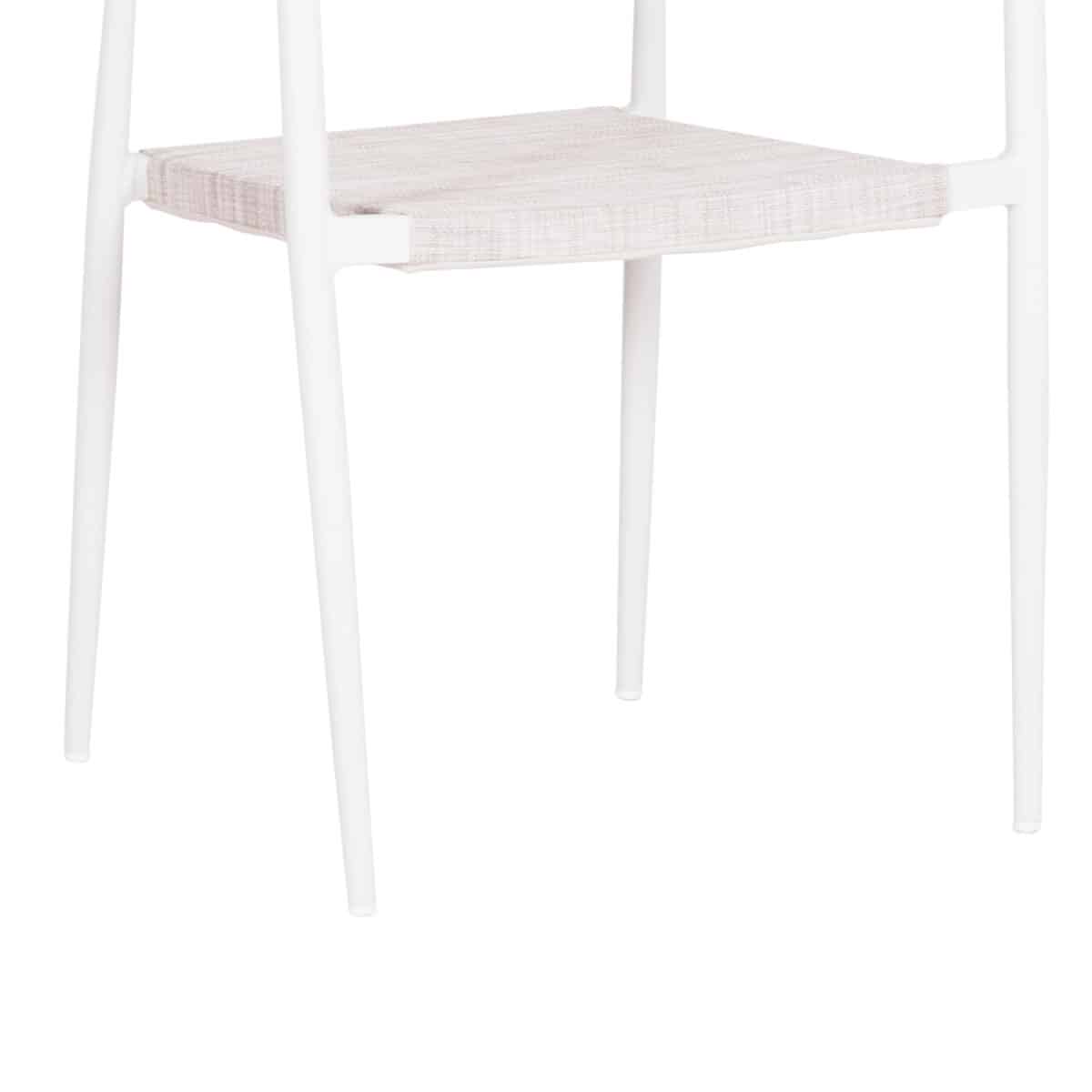 ΠΟΛΥΘΡΟΝΑ BERG HM6284.01 ΑΛΟΥΜΙΝΙΟ & TEXTILENE ΛΕΥΚΟ--P.E.TWISTED RATTAN 55x56x79Υεκ - Image 9