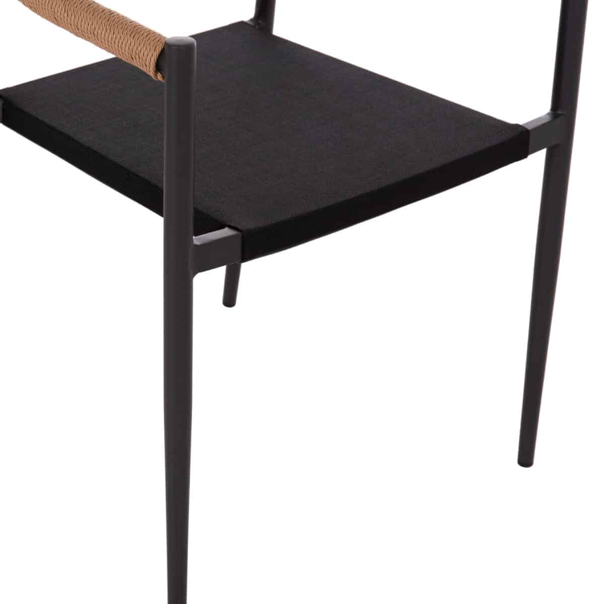 ΠΟΛΥΘΡΟΝΑ BERG HM6284.02 ΑΛΟΥΜΙΝΙΟ & TEXTILENE ΣΚΟΥΡΟ ΓΚΡΙ--P.E.TWISTED RATTAN 55x56x79Υεκ - Image 10