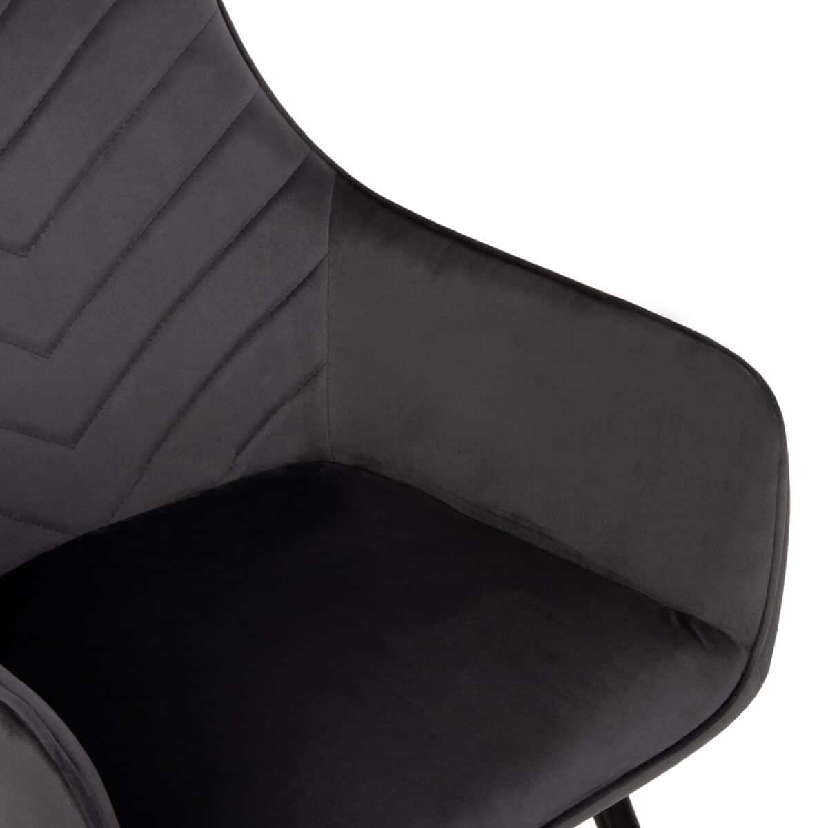 ΠΟΛΥΘΡΟΝΑ LATRELL HM8582.01 ΓΚΡΙ ΒΕΛΟΥΔΟ & ΜΑΥΡΑ ΜΕΤΑΛΛΙΚΑ ΠΟΔΙΑ 54x57x84Yεκ. - Image 8