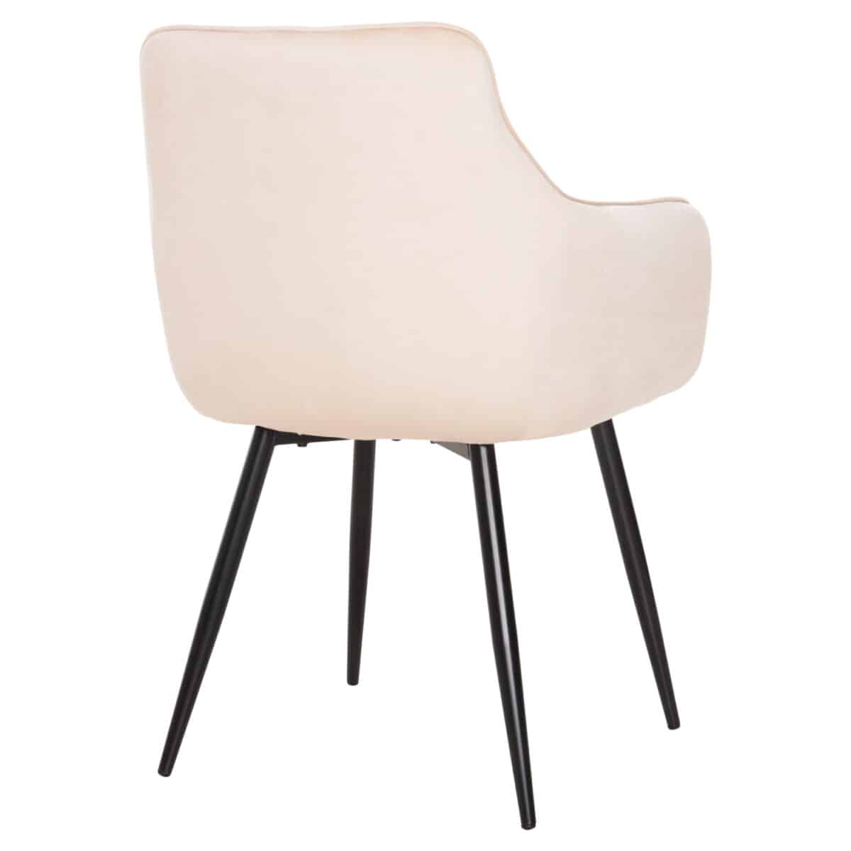 polythrona-fb9858205-ekroy-beloydo-mayra-4 ΠΟΛΥΘΡΟΝΑ LATRELL HM8582.05 ΕΚΡΟΥ ΒΕΛΟΥΔΟ & ΜΑΥΡΑ ΜΕΤΑΛΛΙΚΑ ΠΟΔΙΑ 54x57x84Yεκ. - Image 5