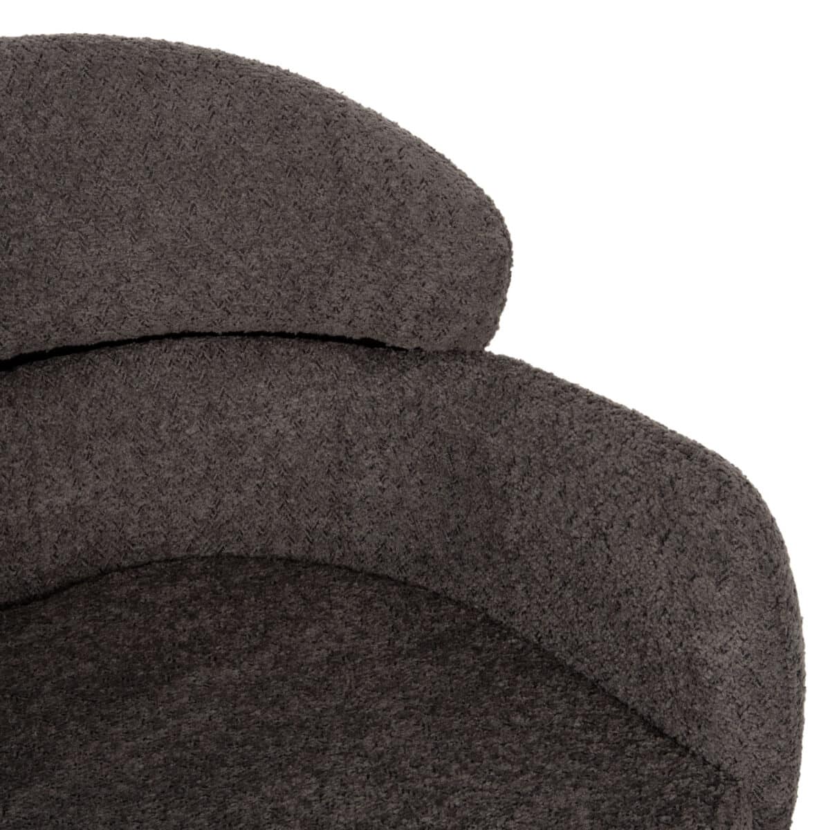 ΠΟΛΥΘΡΟΝΑ WOLF HM8583.01 ΓΚΡΙ ΥΦΑΣΜΑ ΜΠΟΥΚΛΕ ΜΕ ΜΕΤΑΛΛΙΚΑ ΠΟΔΙΑ 56x62x80Yεκ. - Image 9