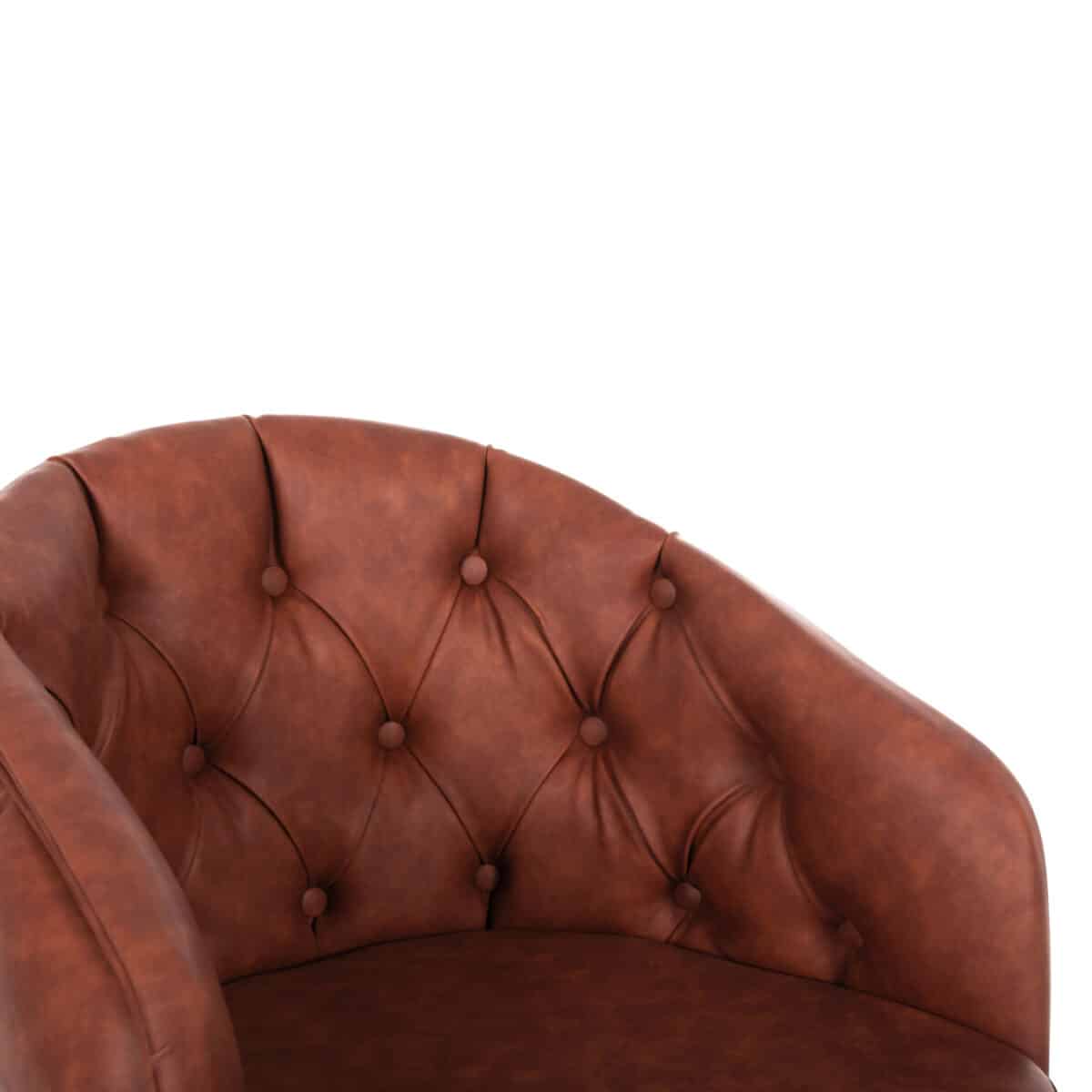 ΠΟΛΥΘΡΟΝΑ LORETTA HM9271.53 ΜΕ ΤΑΜΠΑ ΤΕΧΝΟΔΕΡΜΑ & ΞΥΛΙΝΑ ΜΑΥΡΑ ΠΟΔΙΑ 53x60x82Υεκ. - Image 7