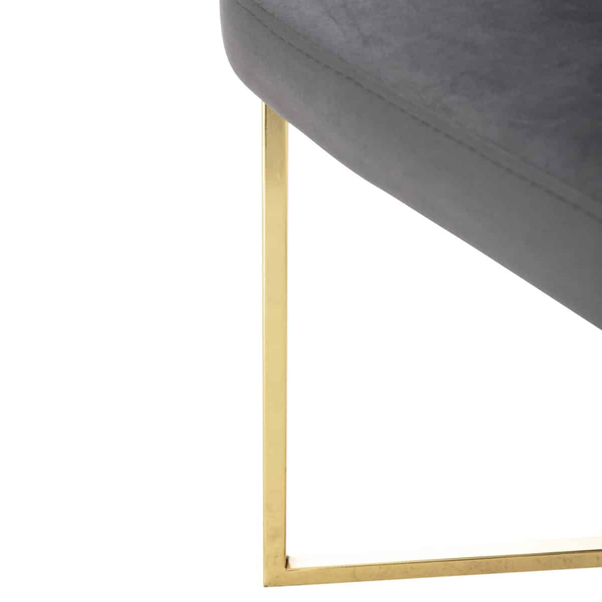 ΠΟΛΥΘΡΟΝΑ TRIANA HM9278.11 ΓΚΡΙ ΒΕΛΟΥΔΟ ΜΕ ΜΕΤΑΛΛΙΚΑ ΧΡΥΣΑ ΠΟΔΙΑ 54,5x60,5x85,5Υεκ. - Image 10