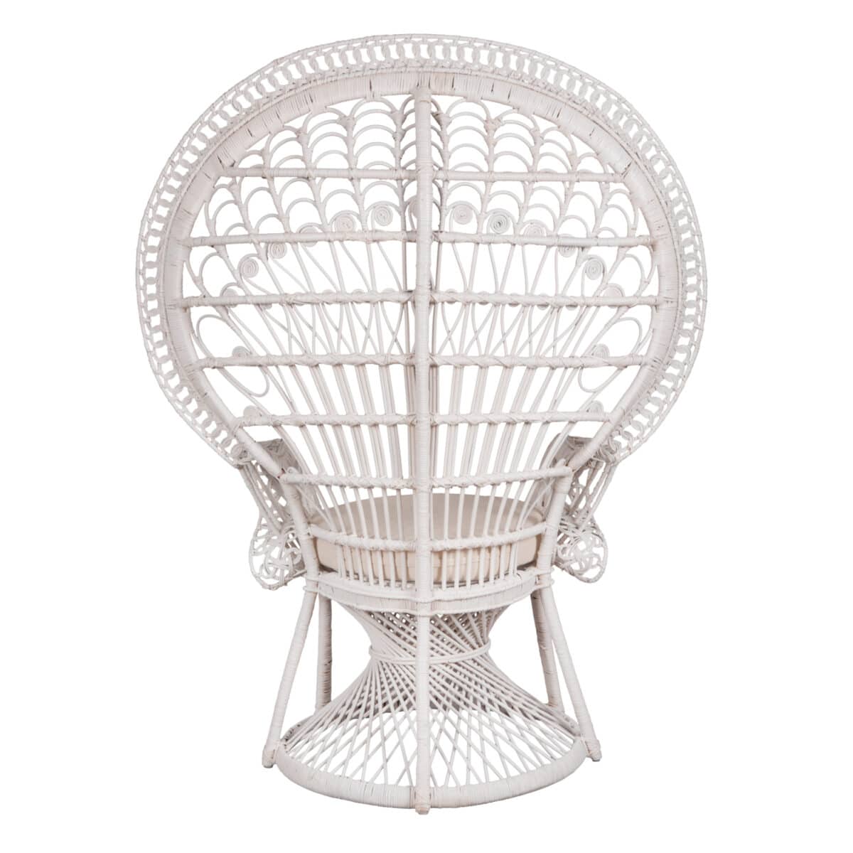 ΠΟΛΥΘΡΟΝΑ ROYAL PEACOCK HM9342.02 RATTAN ΣΕ ΛΕΥΚΟ-ΜΑΞΙΛΑΡΙ ΛΕΥΚΟ 114x72x150Yεκ. - Image 6