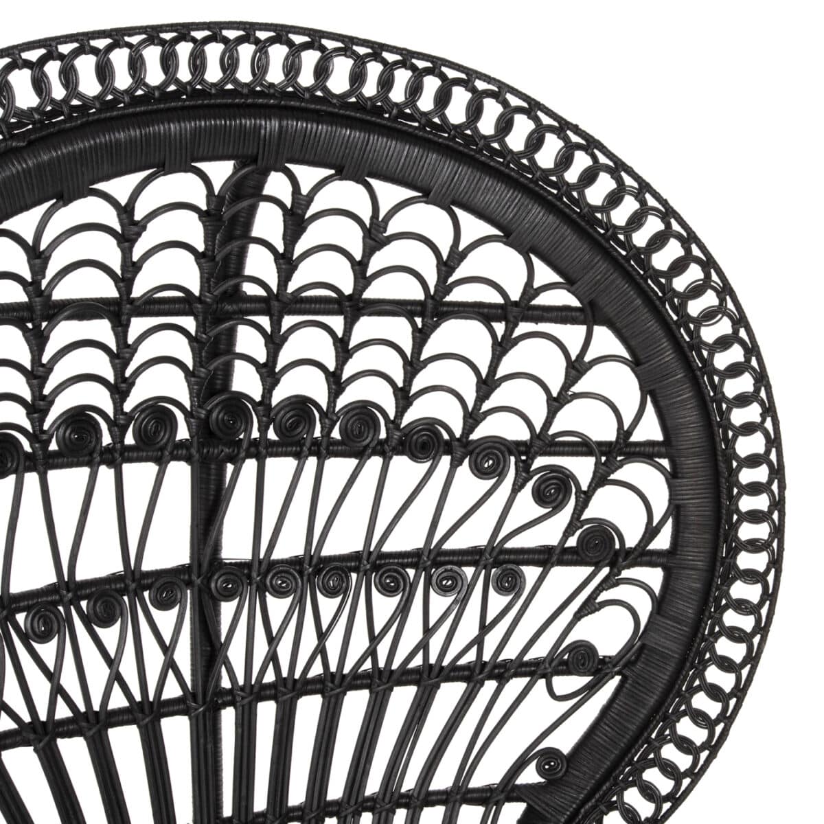 ΠΟΛΥΘΡΟΝΑ ROYAL PEACOCK HM9342.03 RATTAN ΜΑΥΡΟ-ΜΑΞΙΛΑΡΙ ΜΑΥΡΟ 114x72x150Yεκ. - Image 10